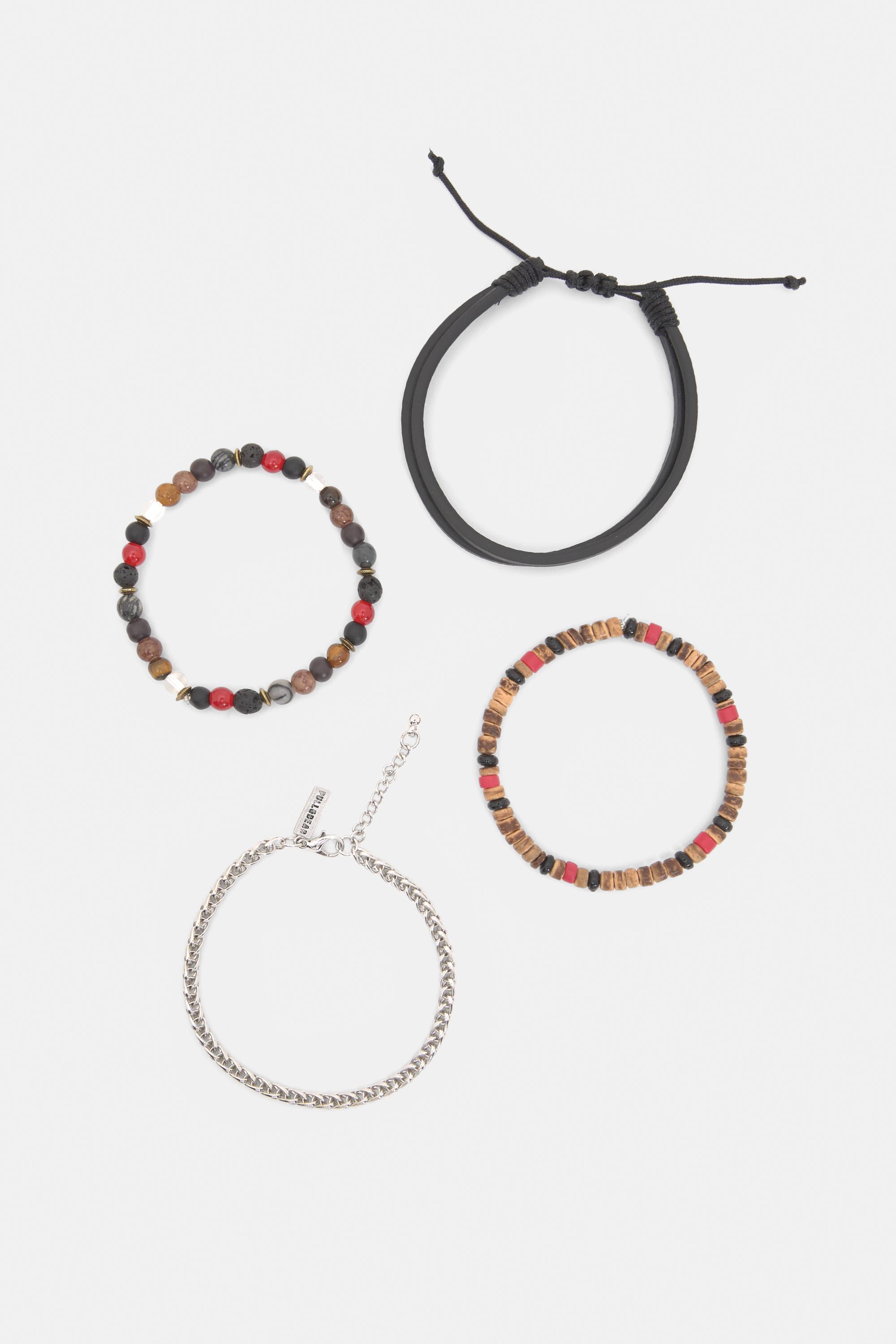 Pack 4 Bracciali Con Perline