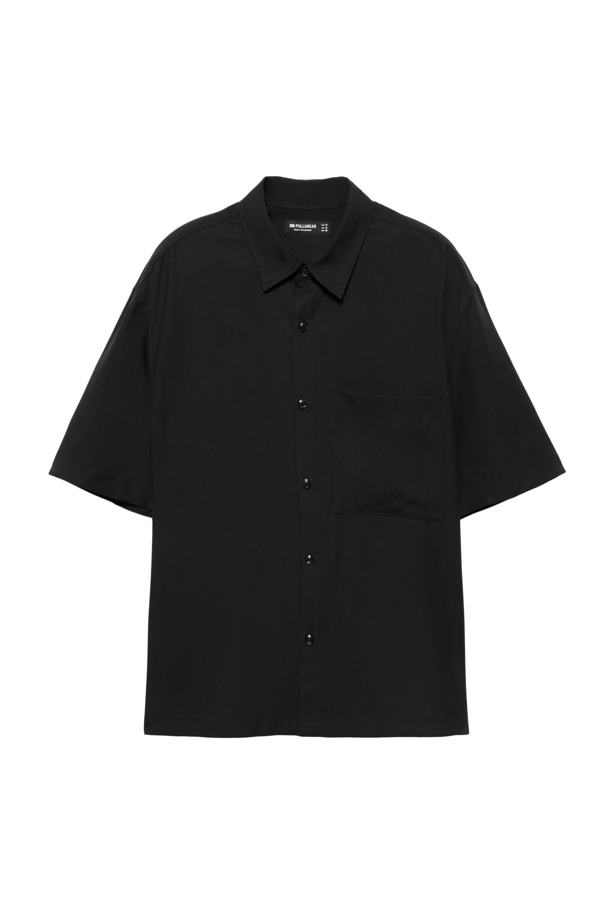 Kısa kollu cepli gömlek - Görsel 4