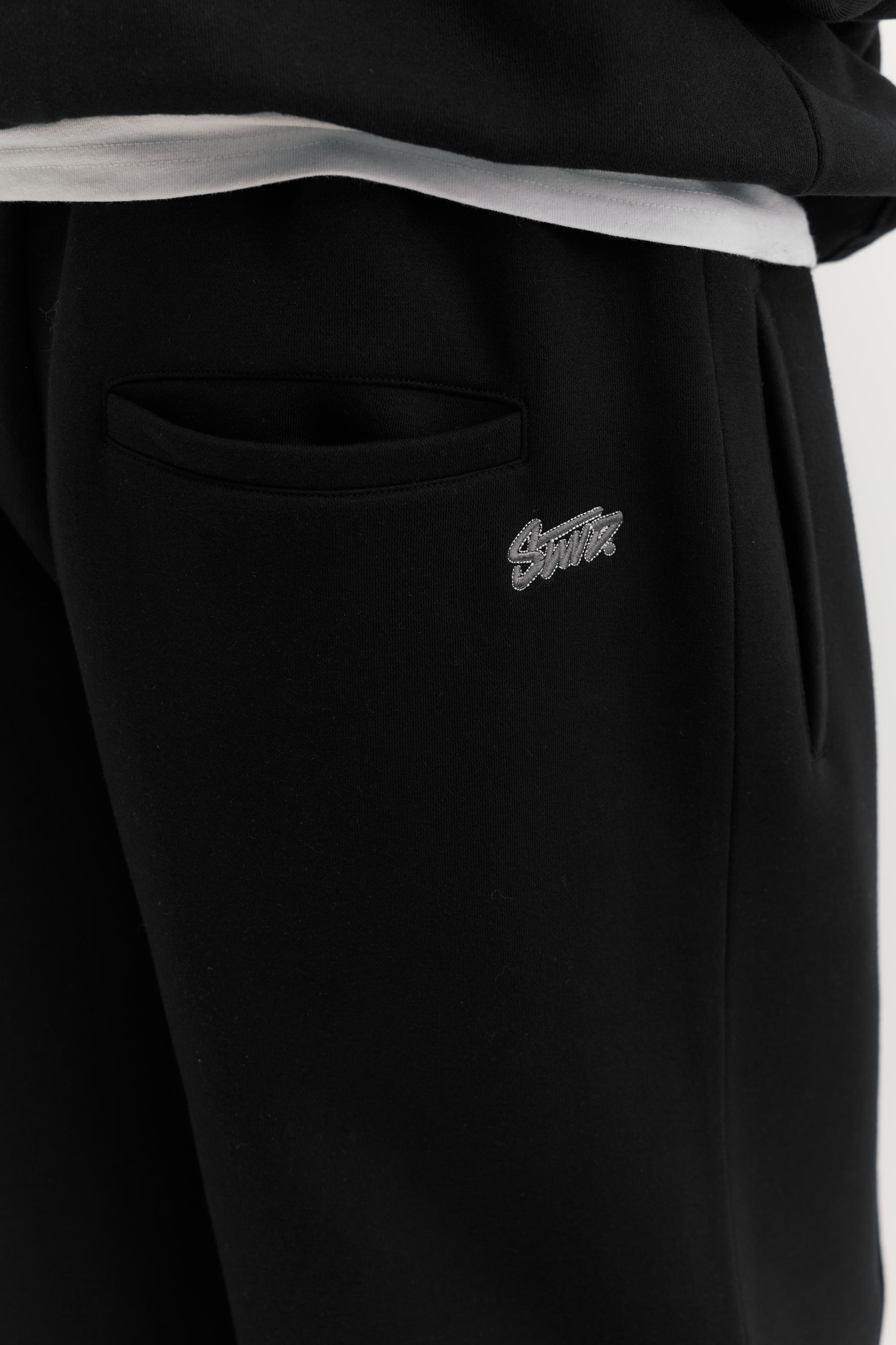 STWD baggy joggers — Black