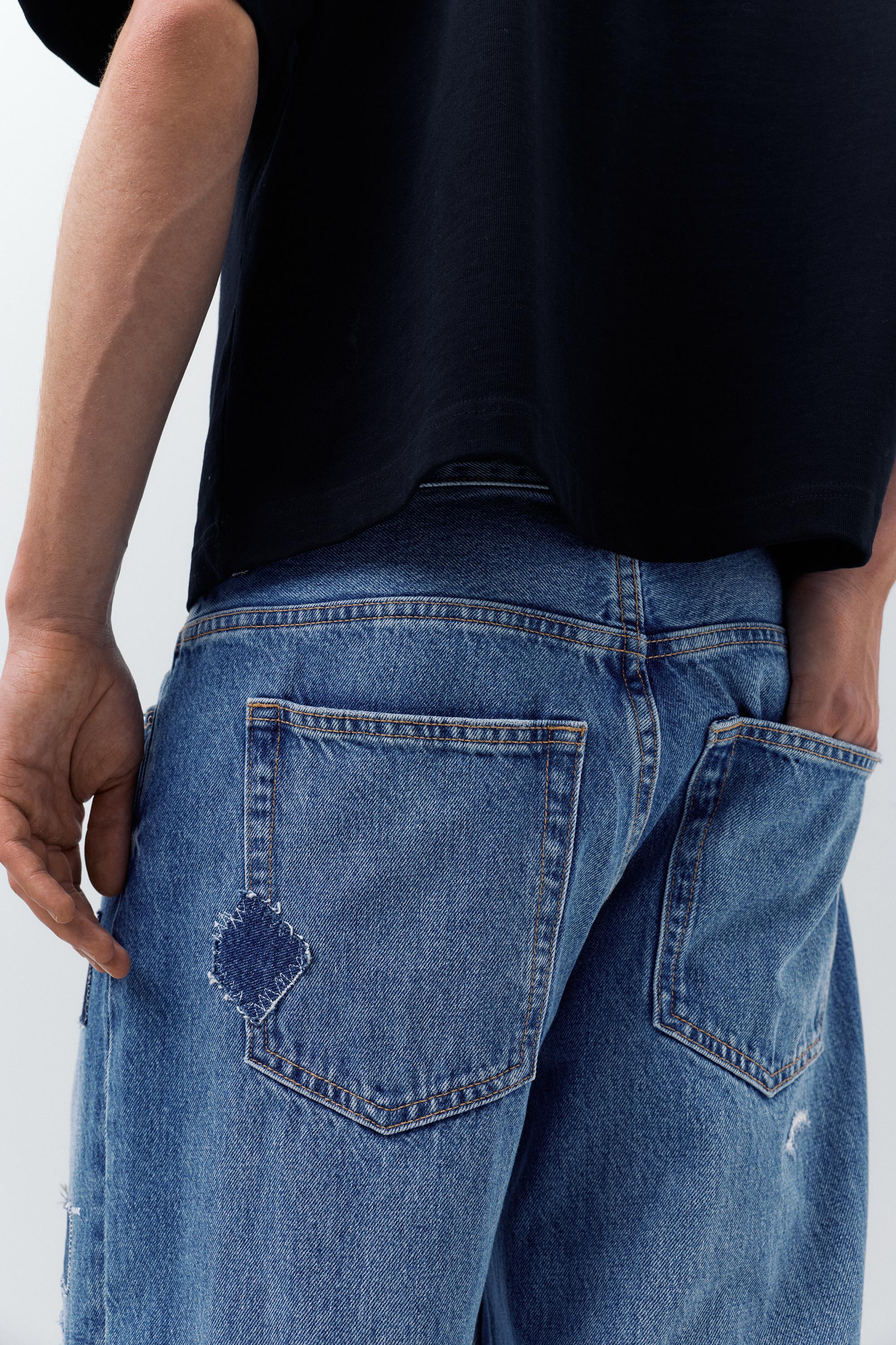 Patchwork baggy jean - Görsel 9