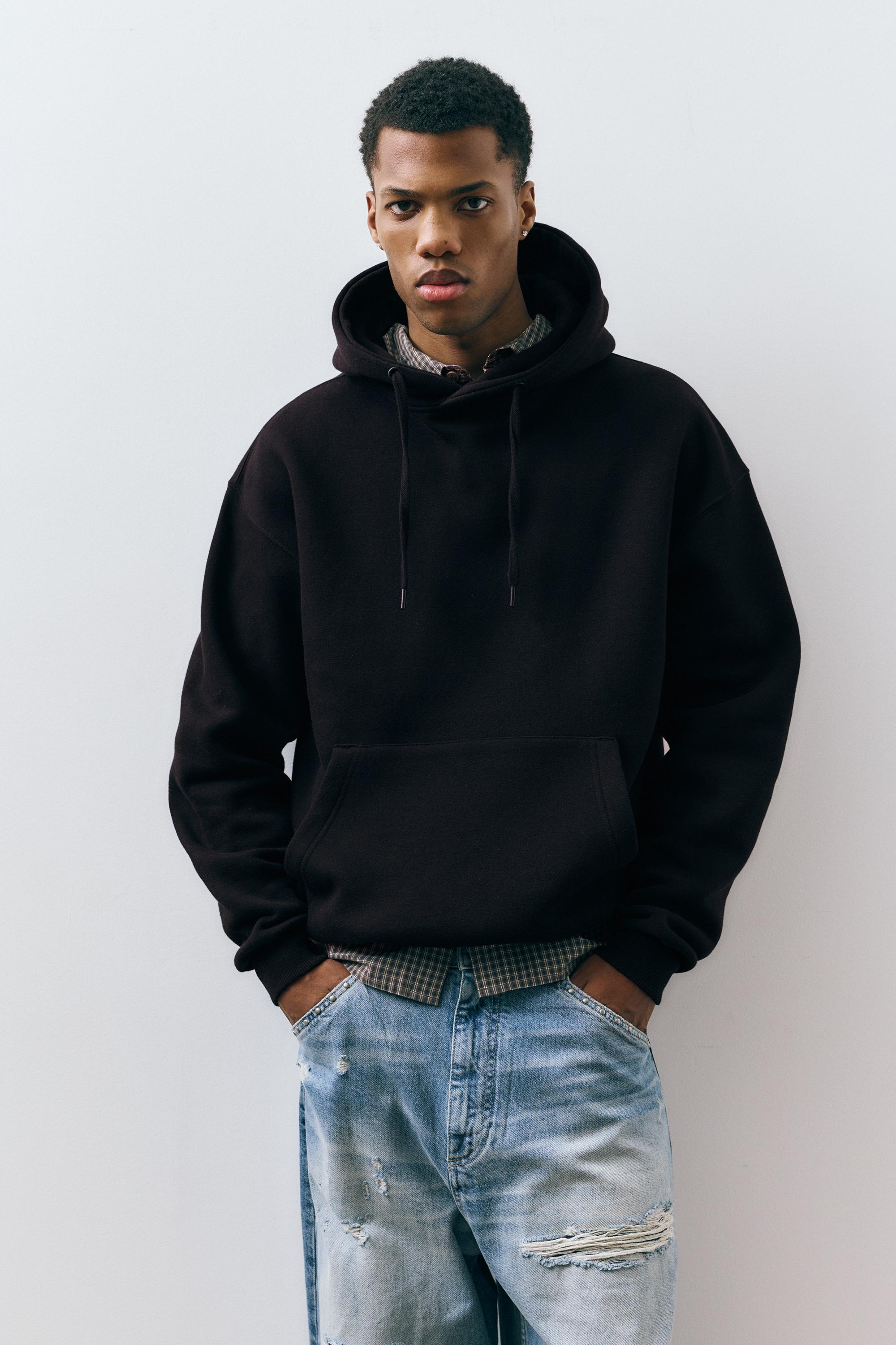 Basic kapüşonlu sweatshirt - Görsel 123