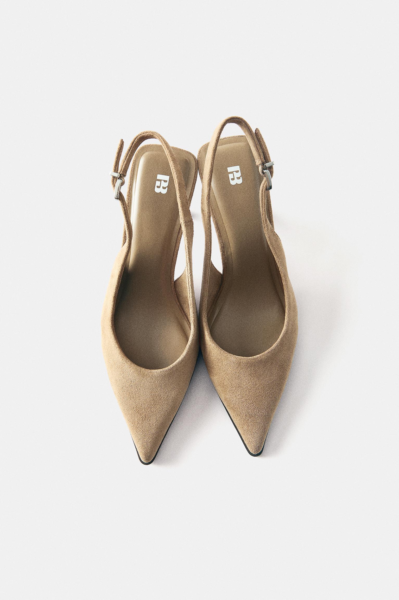 Slingback heels — Sand