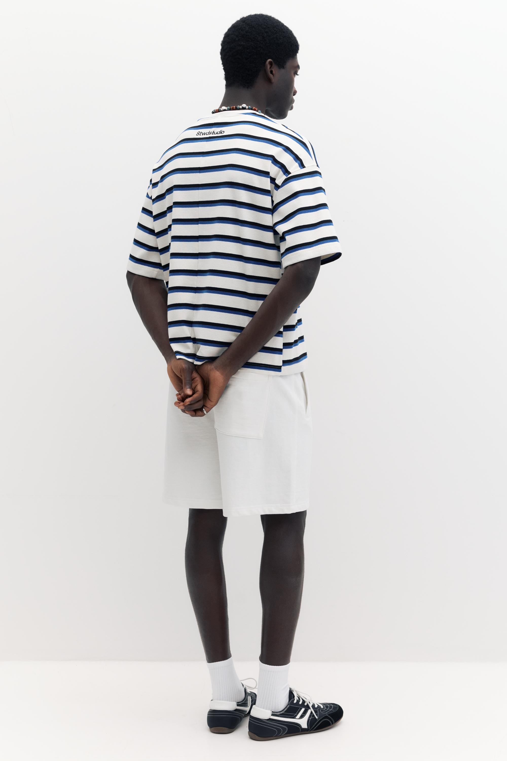 Logolu jogger bermuda şort - Görsel 10
