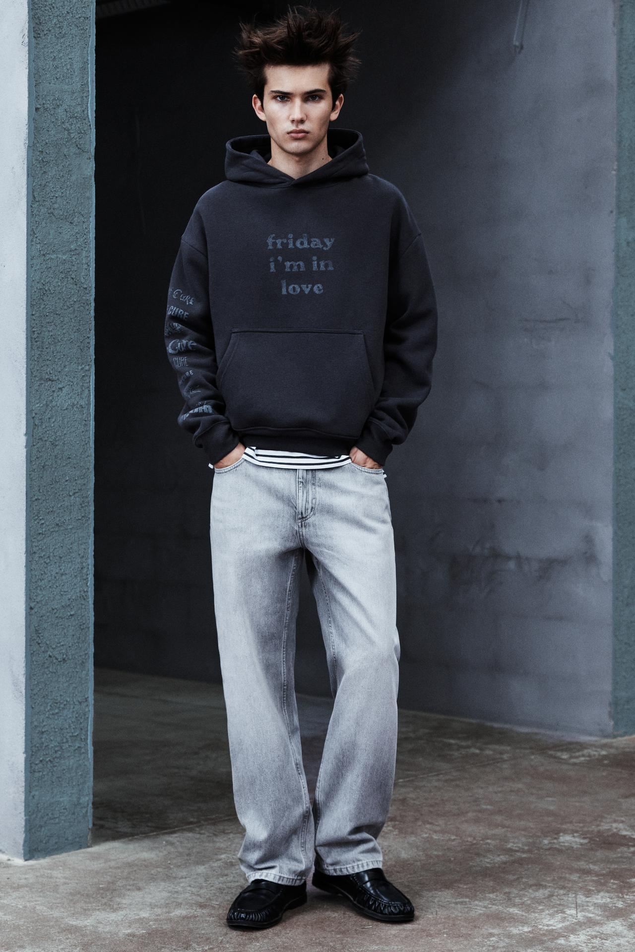The Cure hood sweatshirt — Dark anthracite