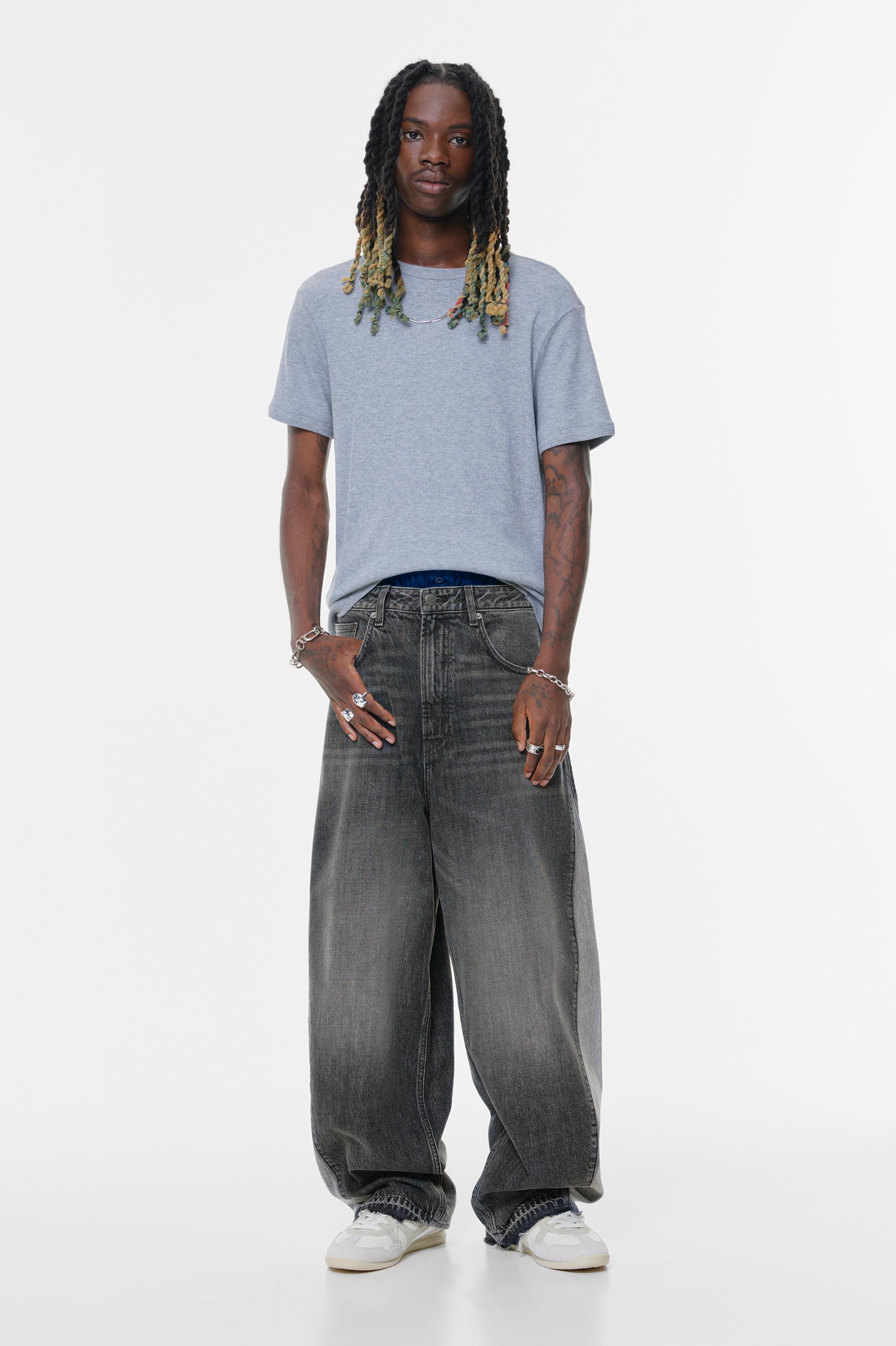 Super Baggy Jeans Mit Einsätzen