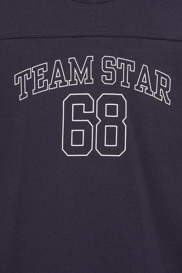 STWD number graphic T-shirt — Navy 8