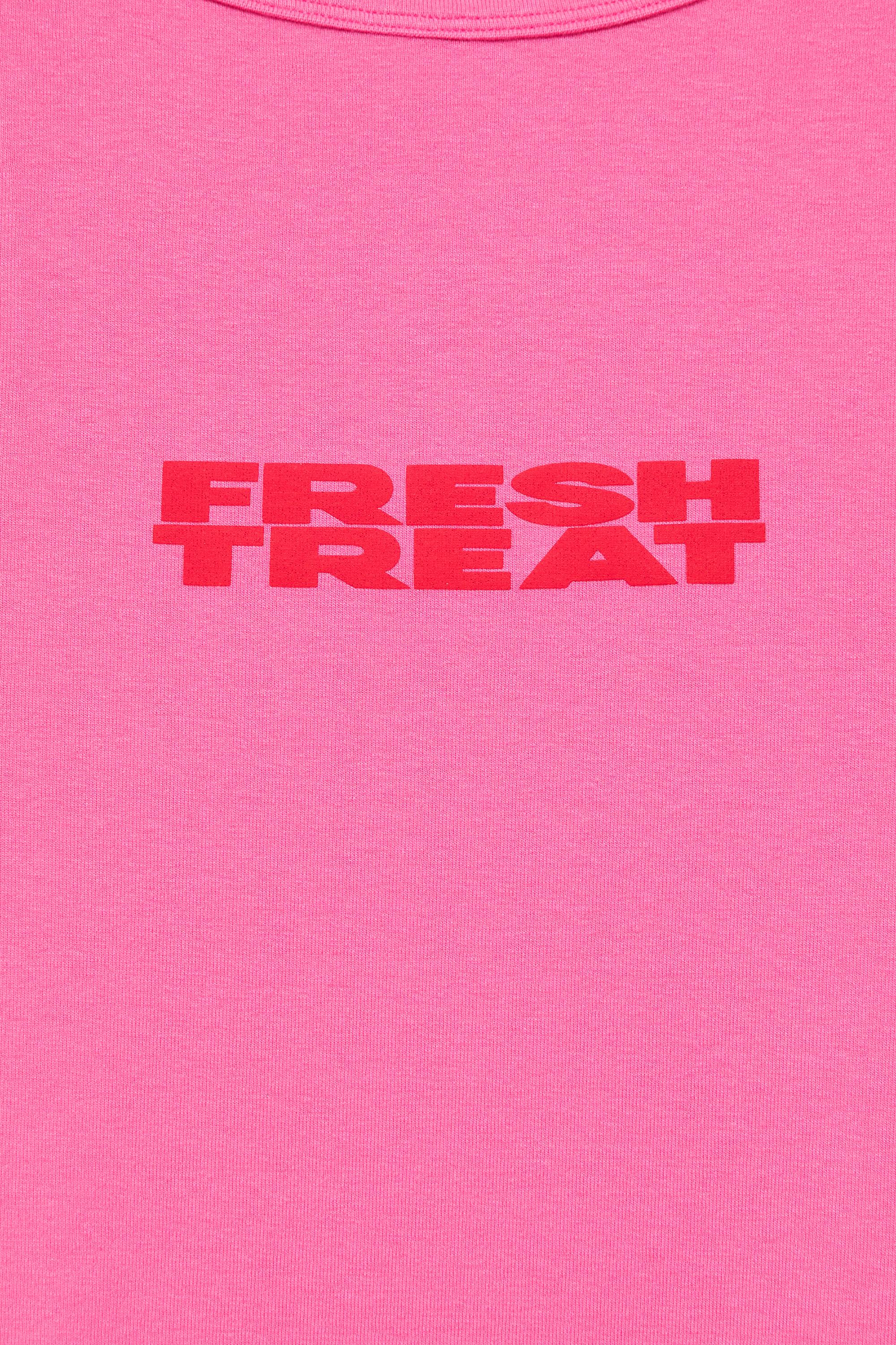 Pink graphic tank top — Pink