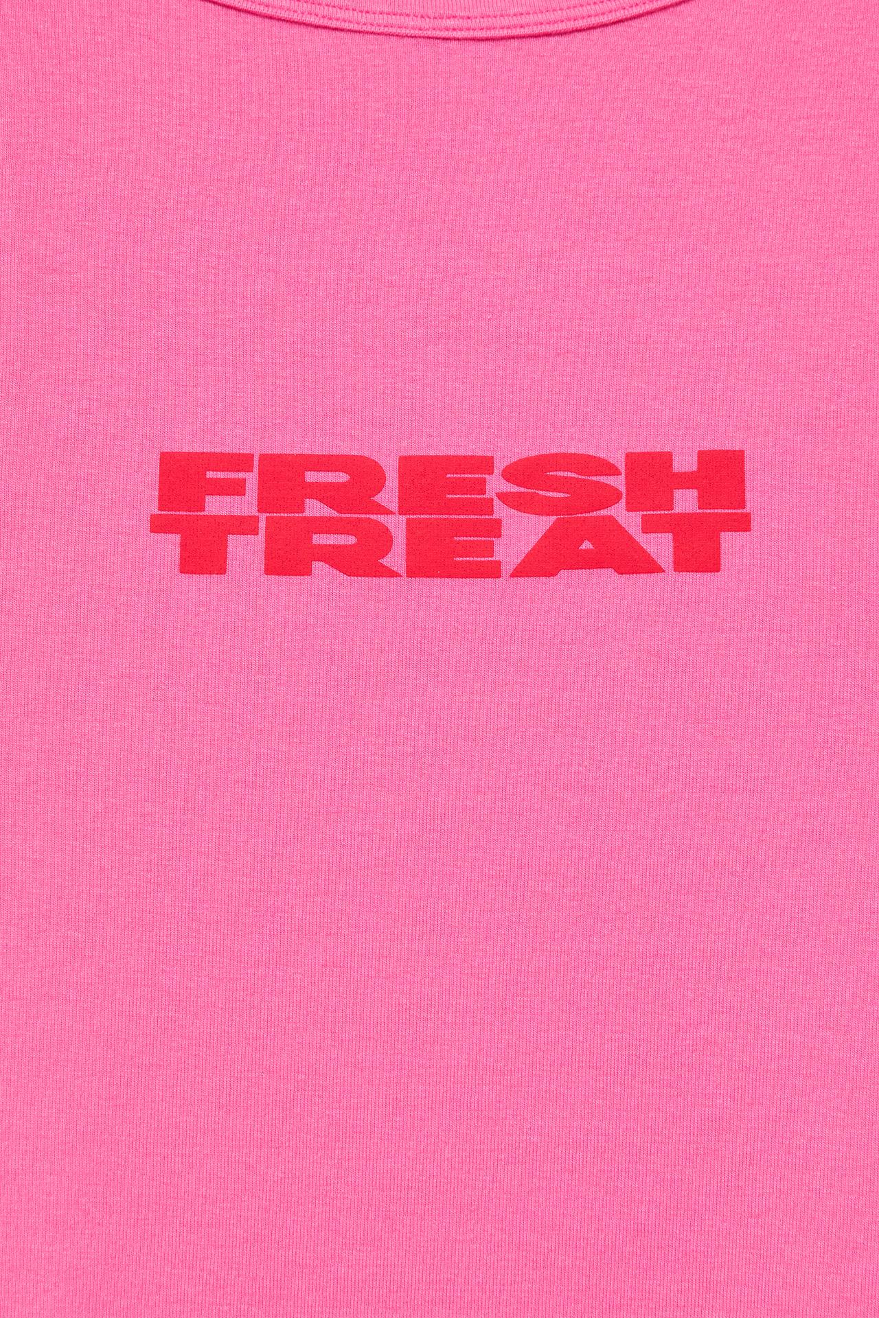 Pink graphic tank top — Pink