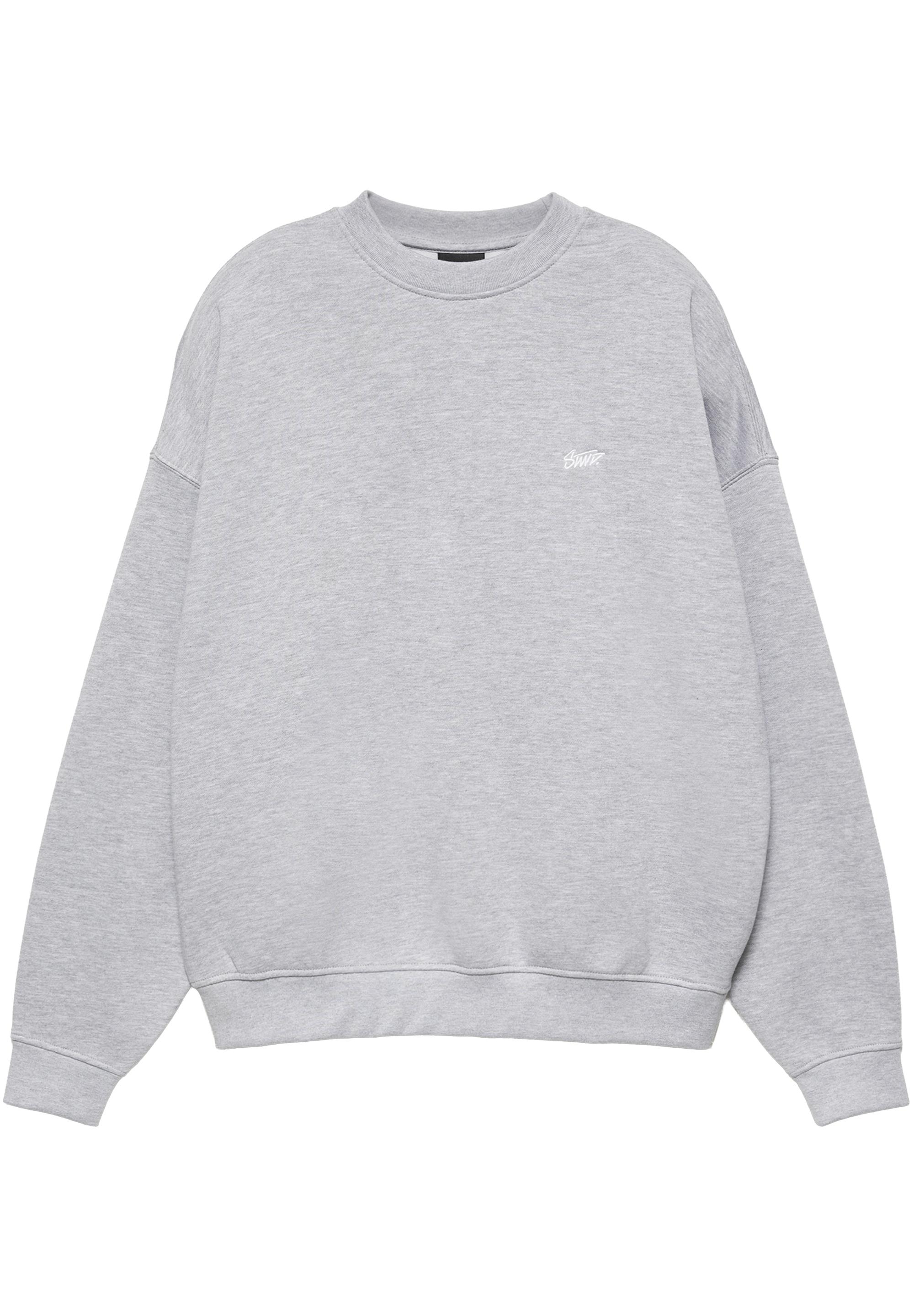 STWD boxy sweatshirt — Grey marl (alternate view)
