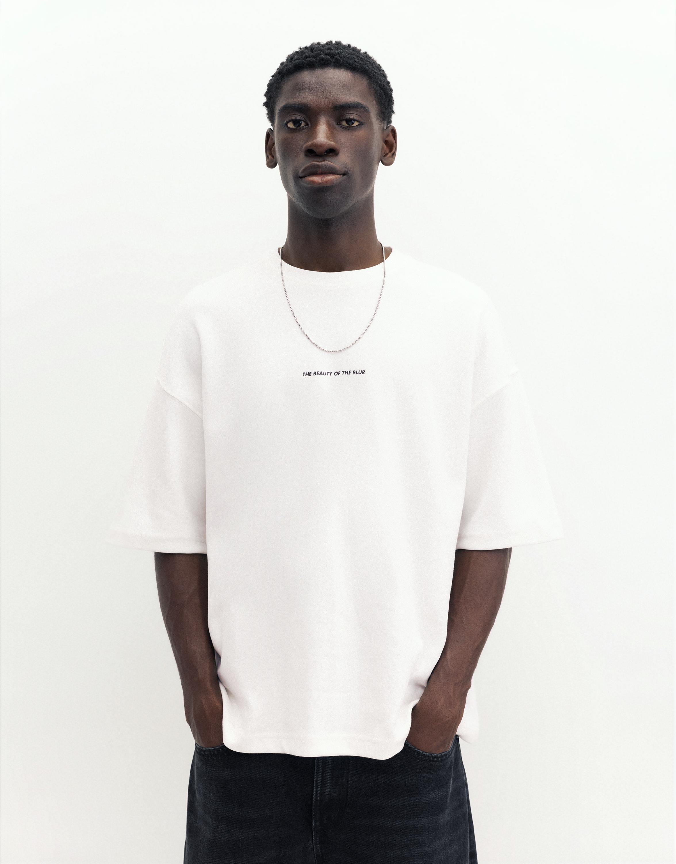 Interlock photographic T-shirt — Off white