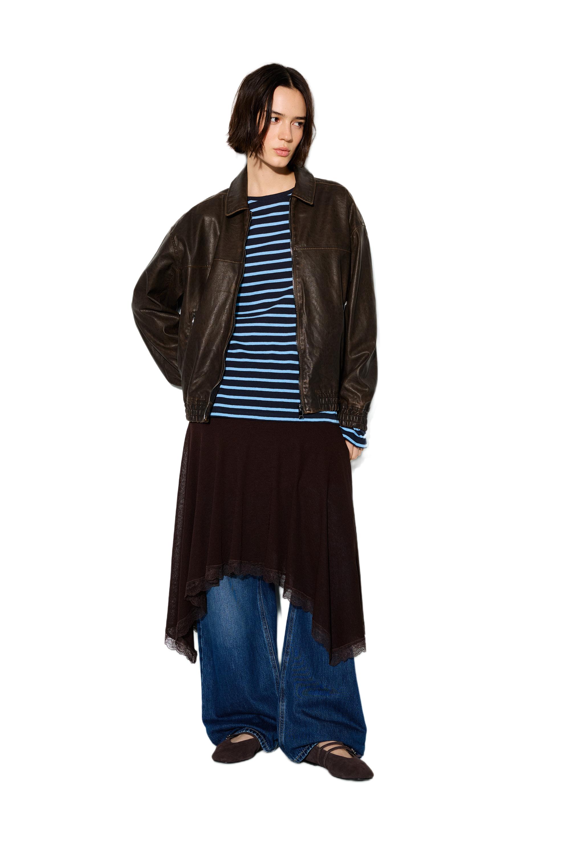 Suni Deri Baba Kesim Ceket - Görsel 139