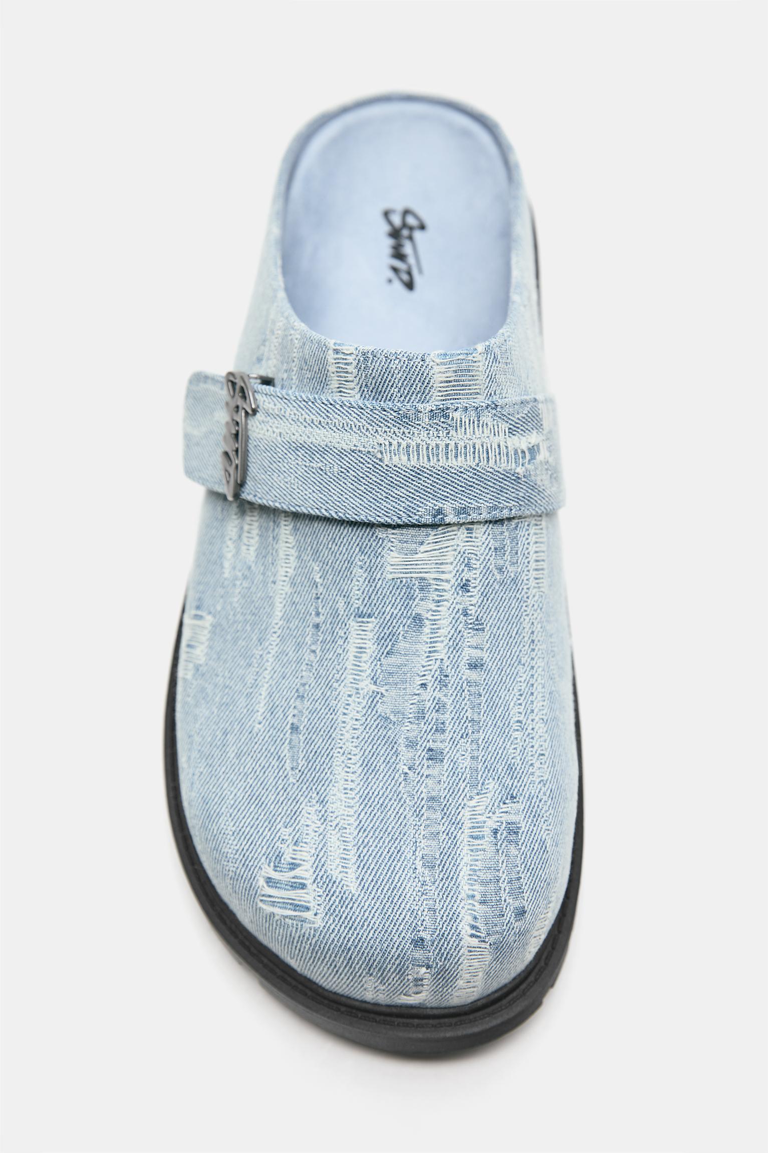 STWD denim clogs — Blue