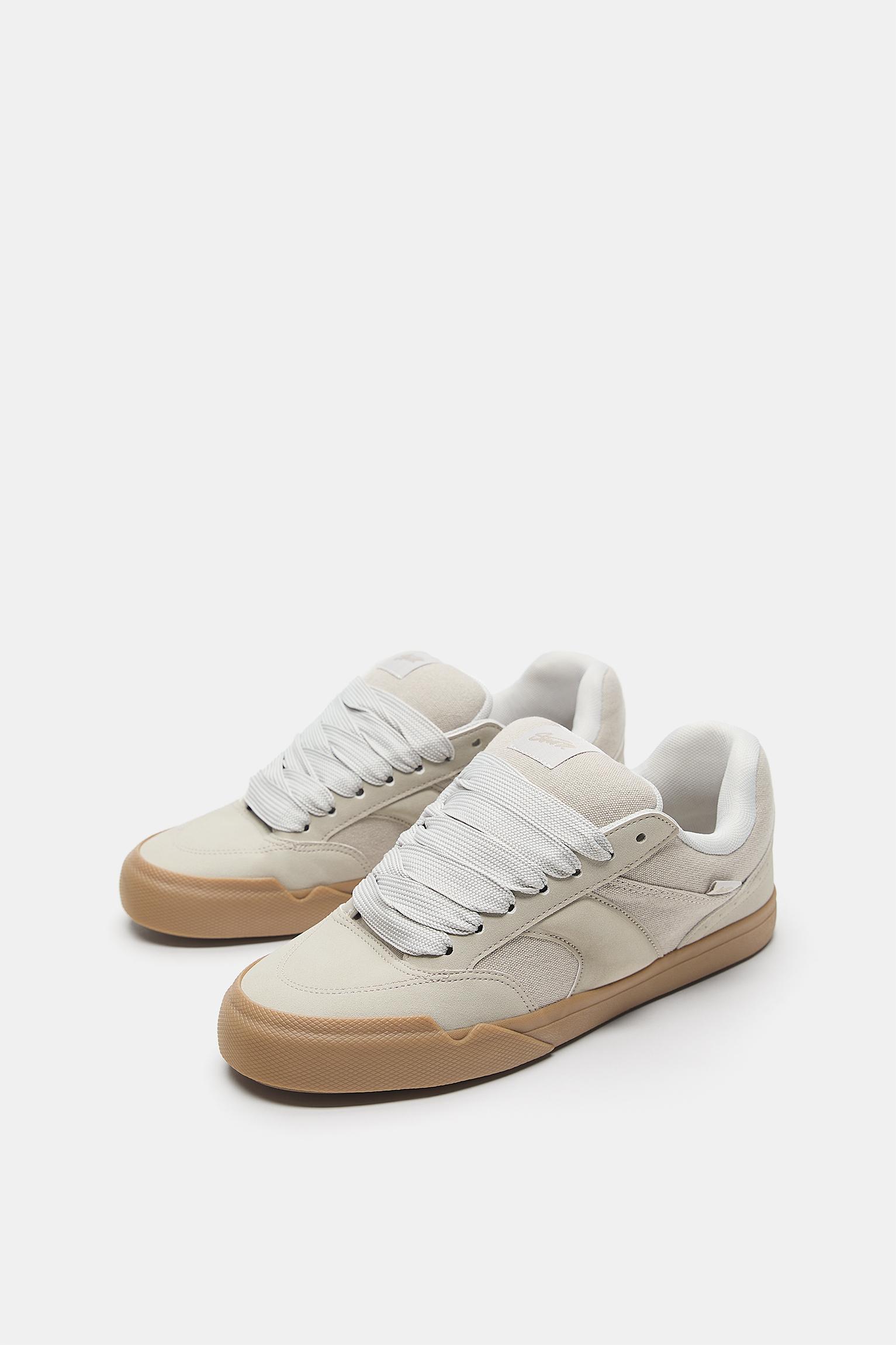 STWD skate trainers — Ecru