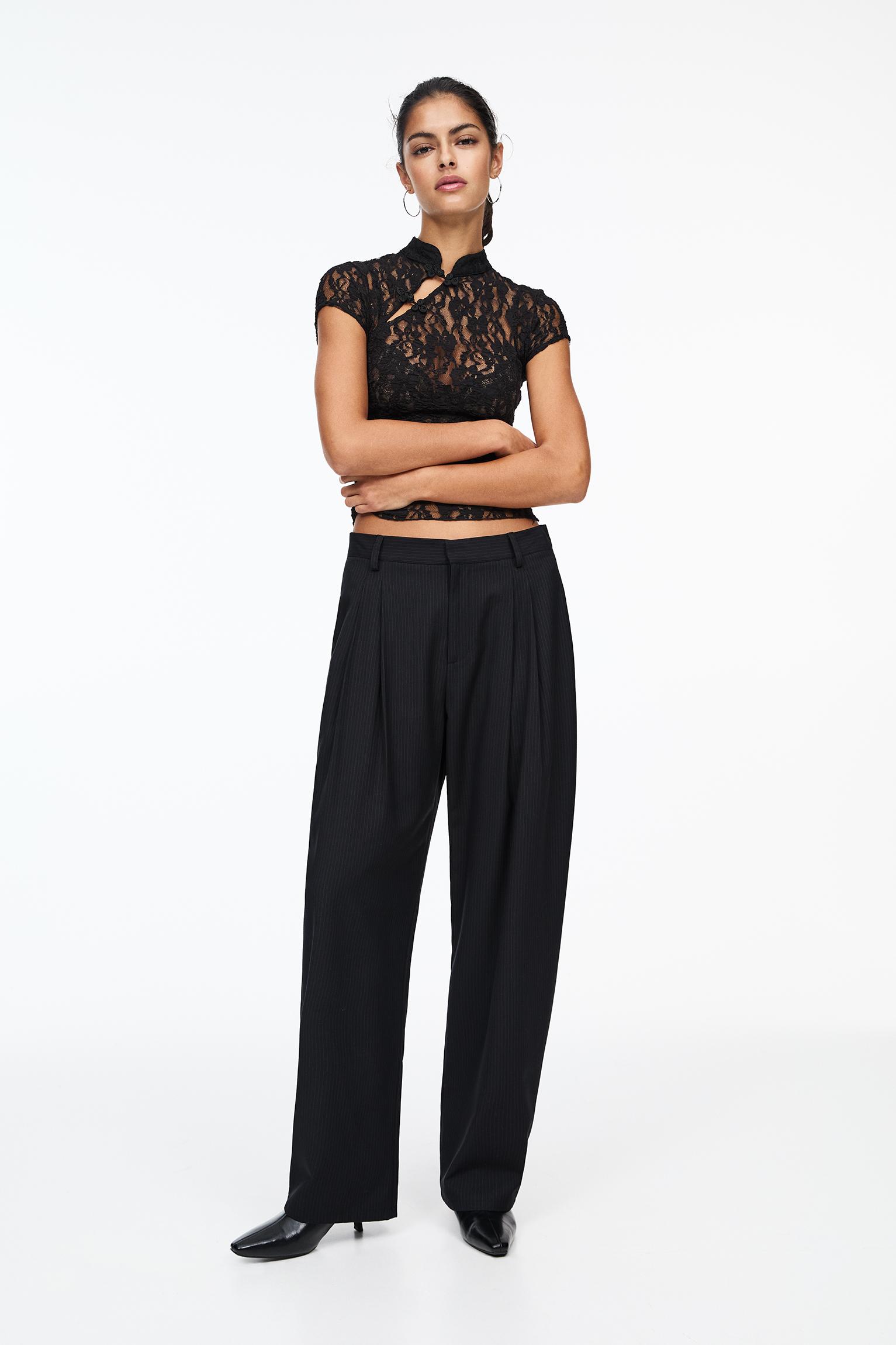 Smart pinstripe trousers - pull\u0026bear