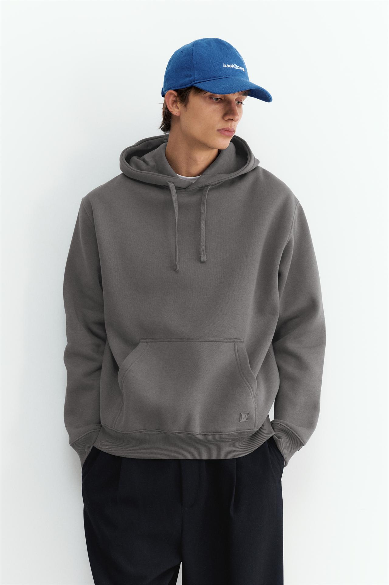 Basic hoodie — Anthracite grey