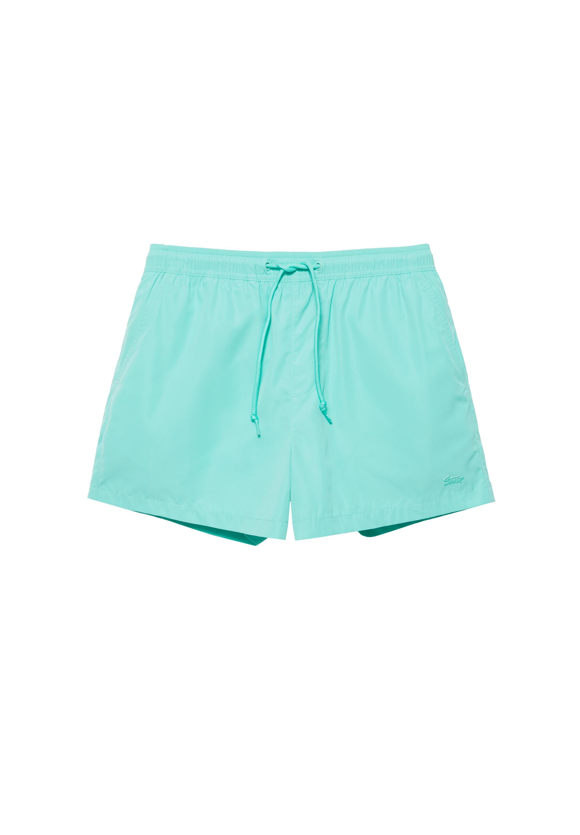 Basic swimming trunks — Water green