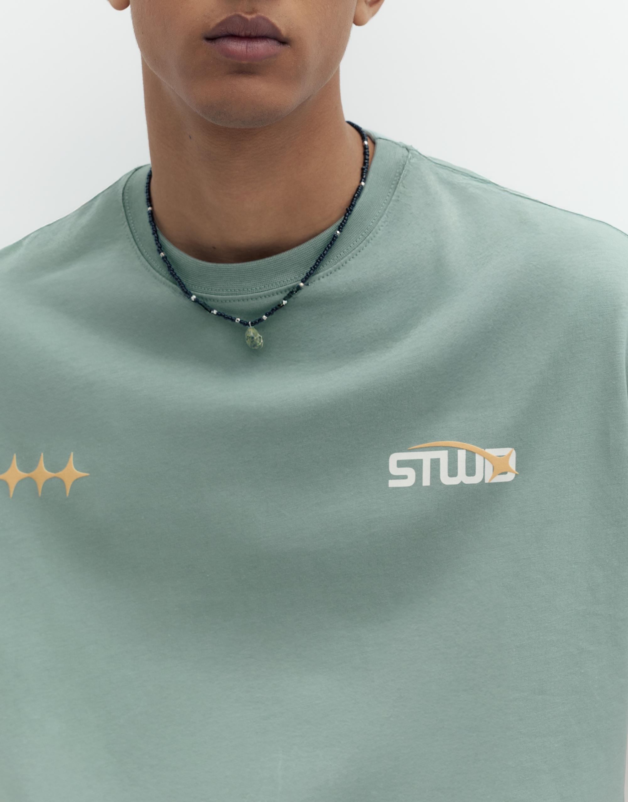 Yıldız baskılı STWD t-shirt - Görsel 11