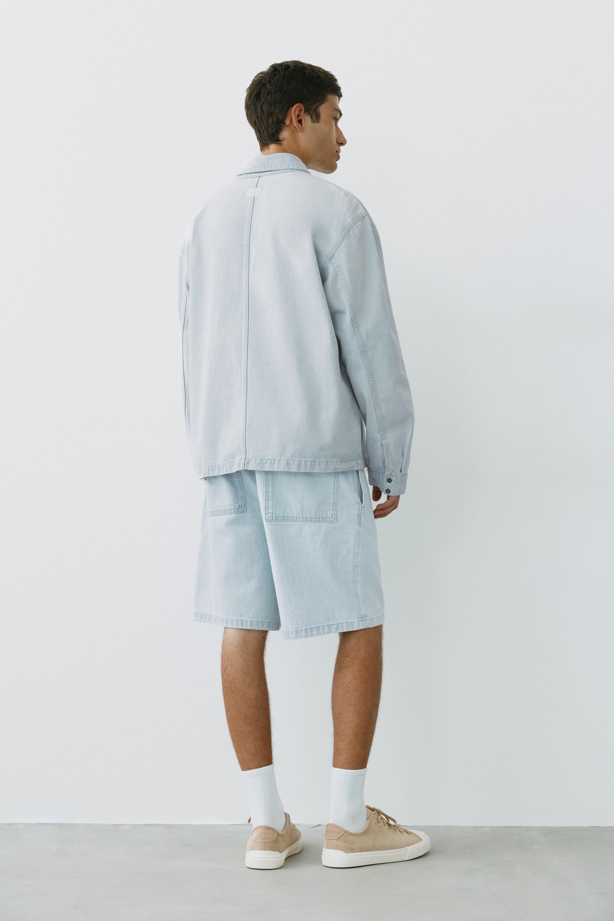 Denim overshirt — Sky blue