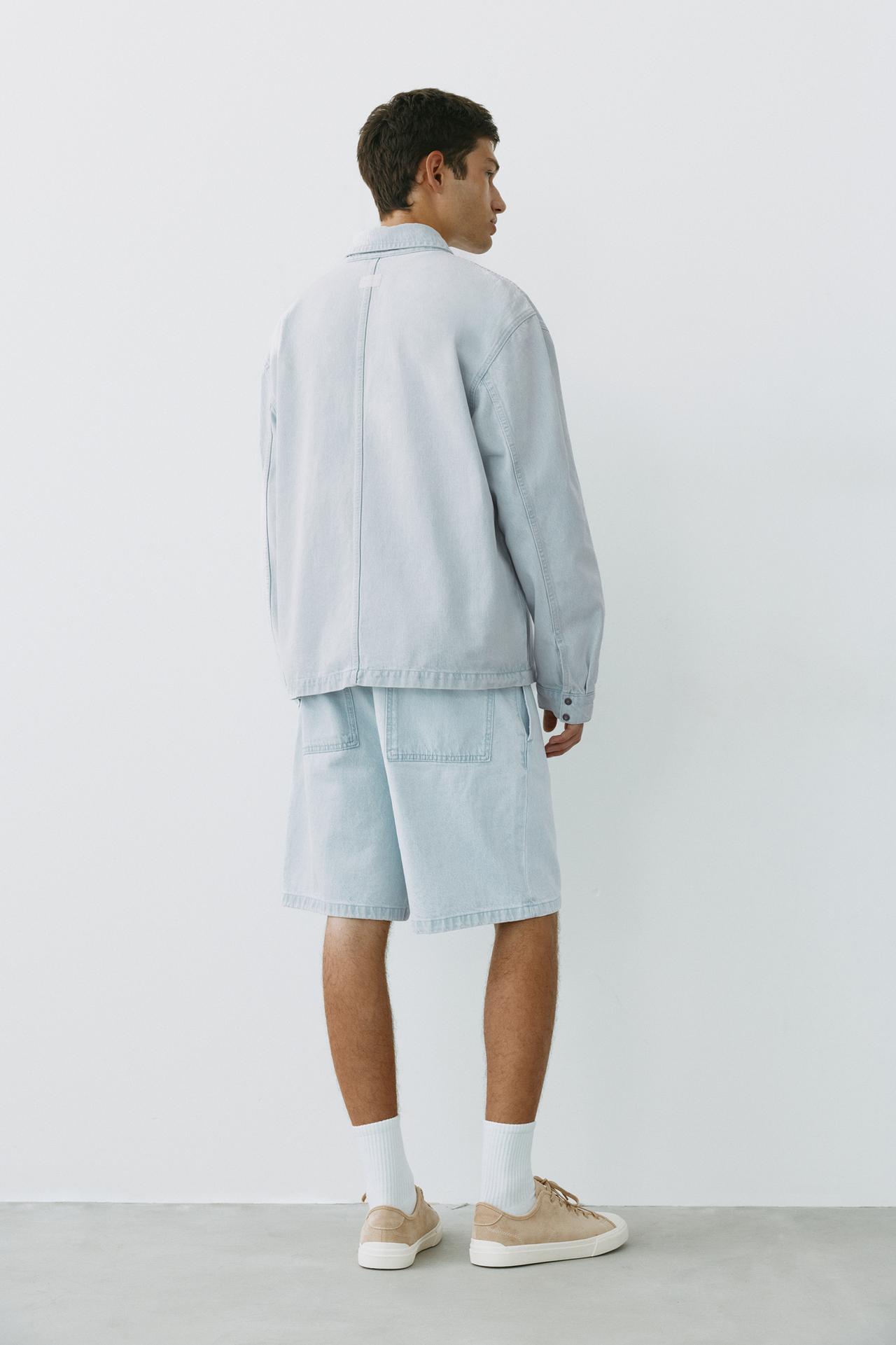 Denim overshirt — Sky blue