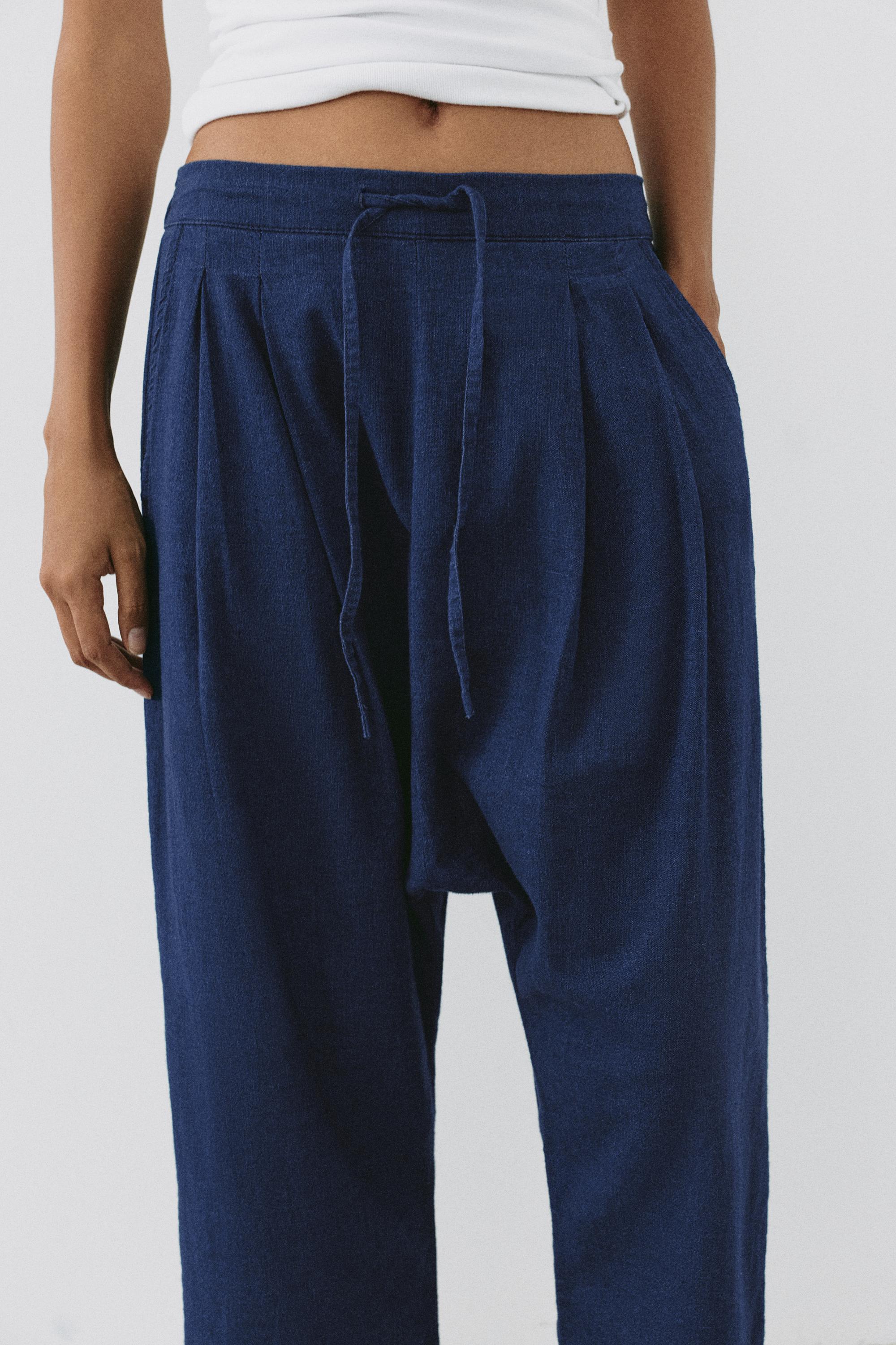 Fluid baggy jeans — Dark blue
