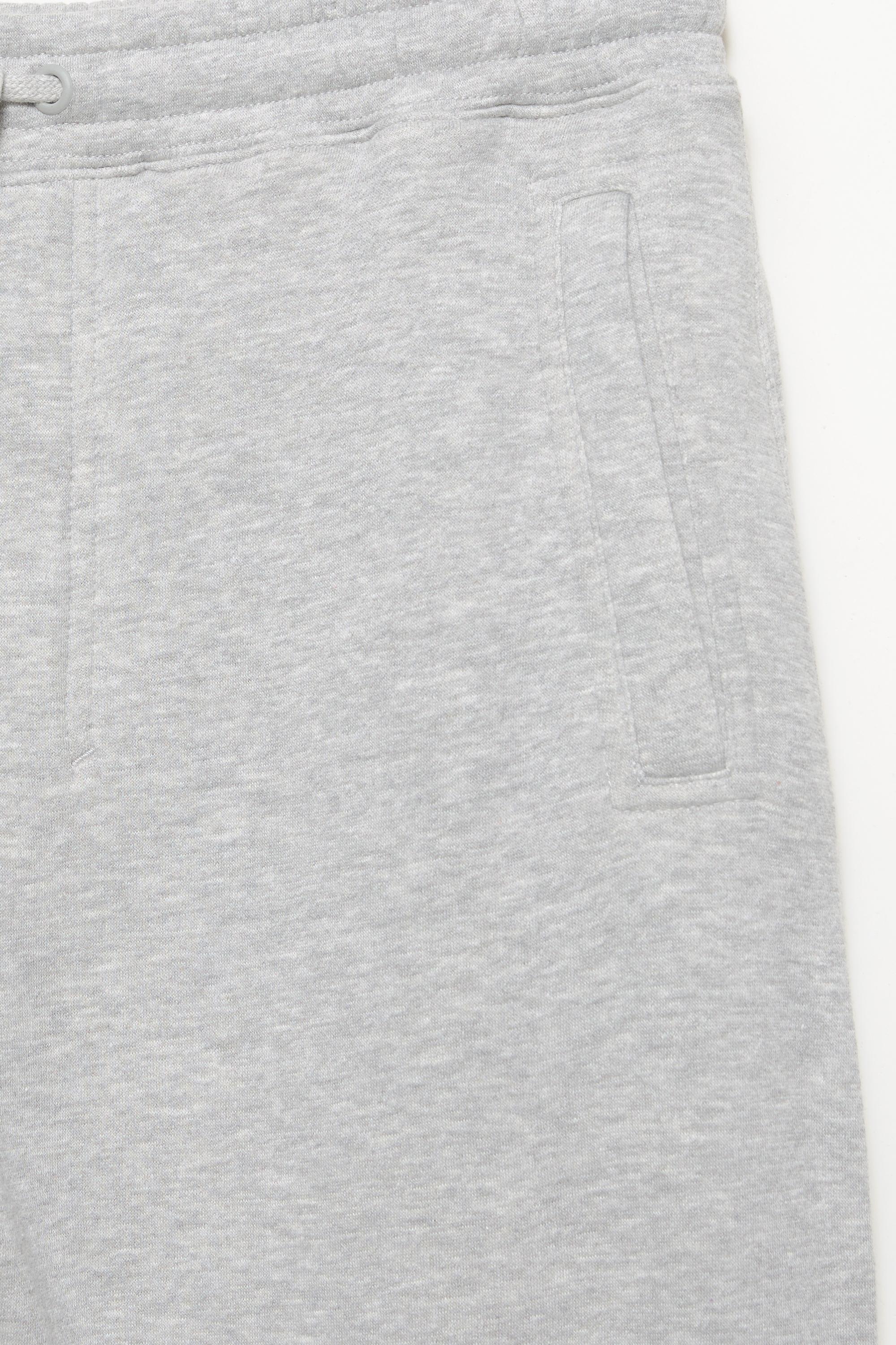Basic baggy tracksuit bottoms — Grey marl