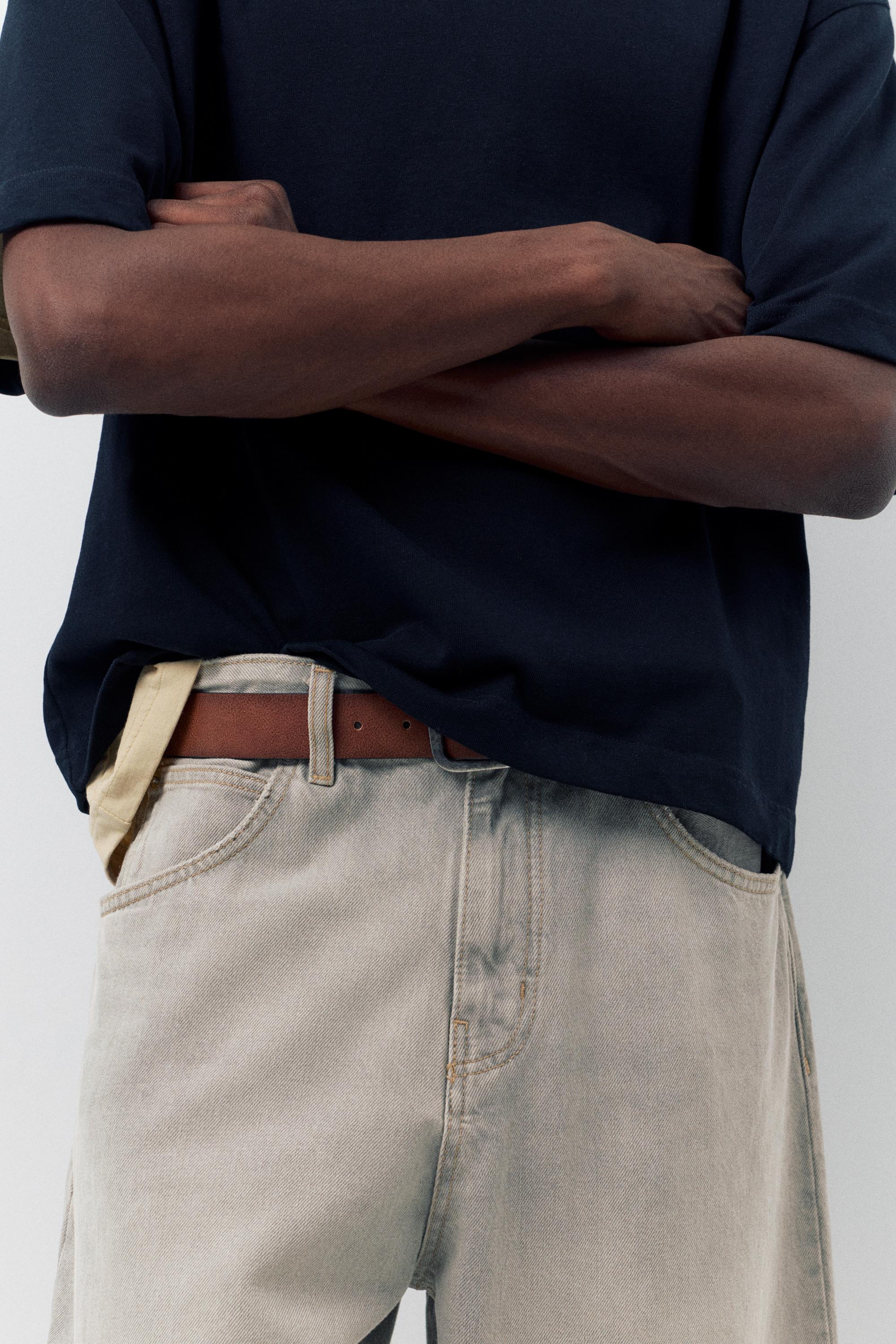 Relaxed fit baggy jeans — Dark grey