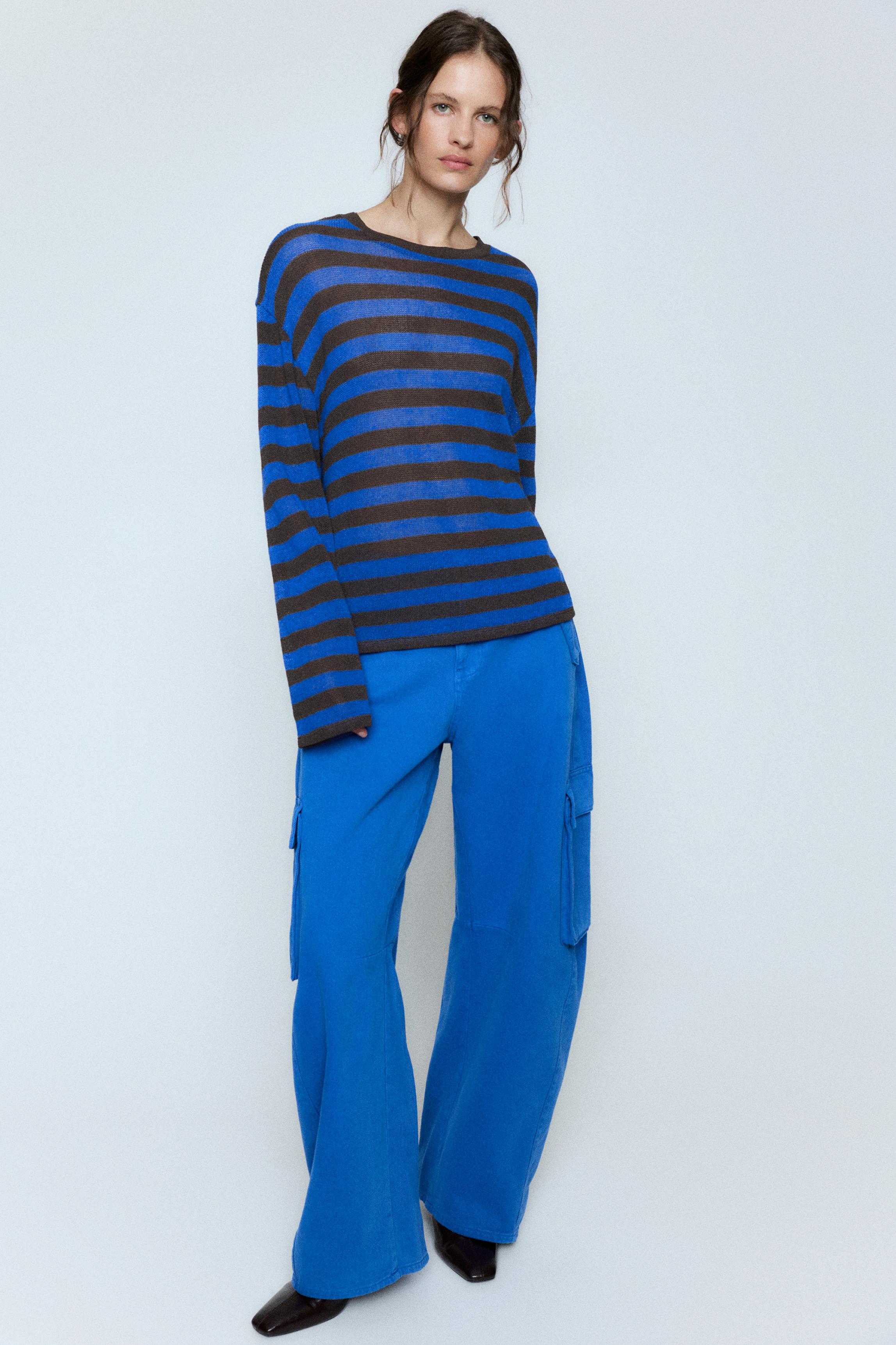 Striped knit T-shirt — Striped