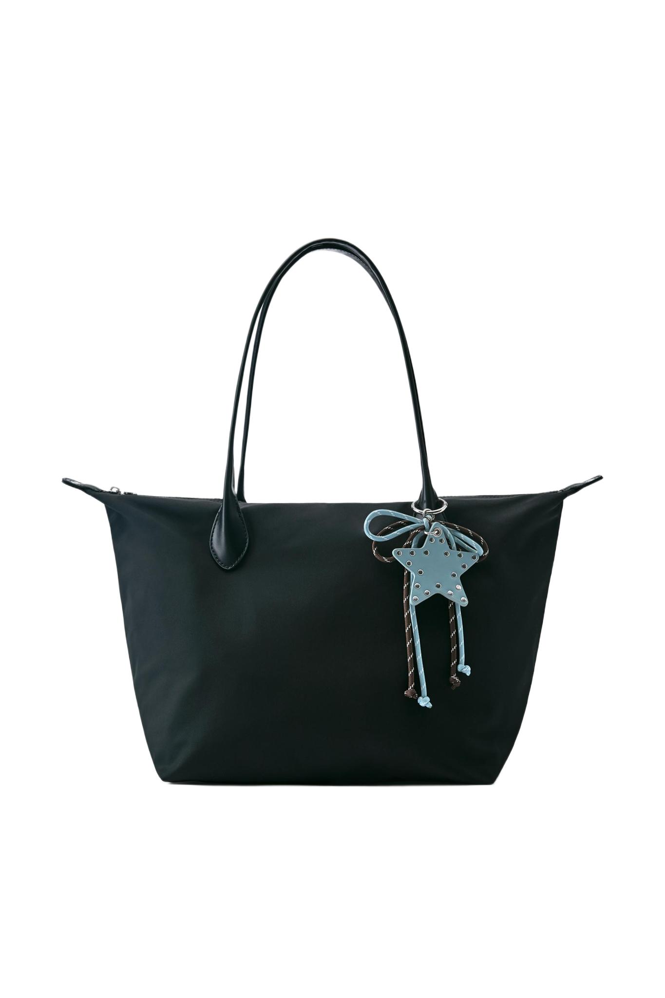 Pull&Bear Naylon süslemeli tote çanta görsel 6