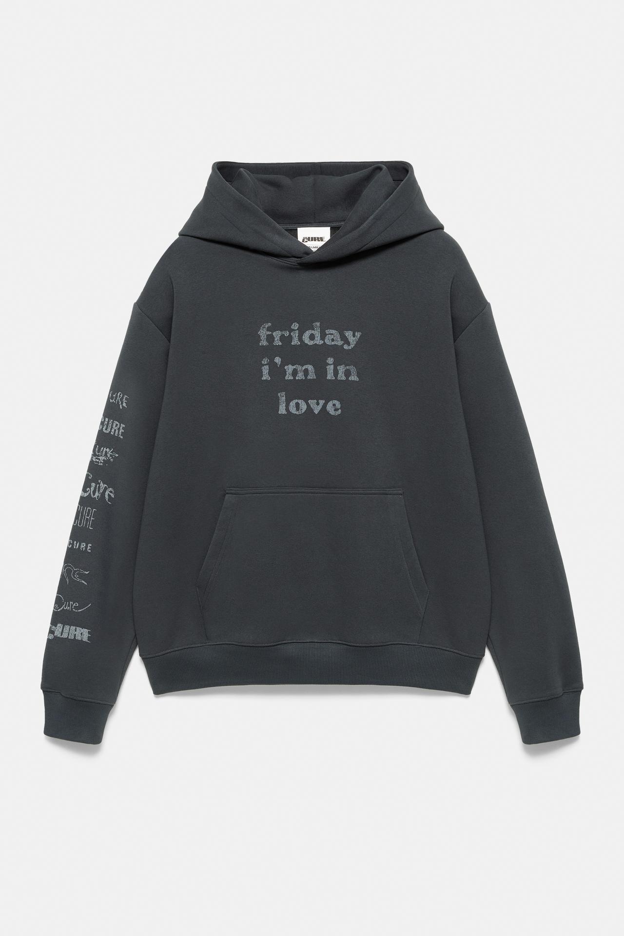 The Cure hood sweatshirt — Dark anthracite