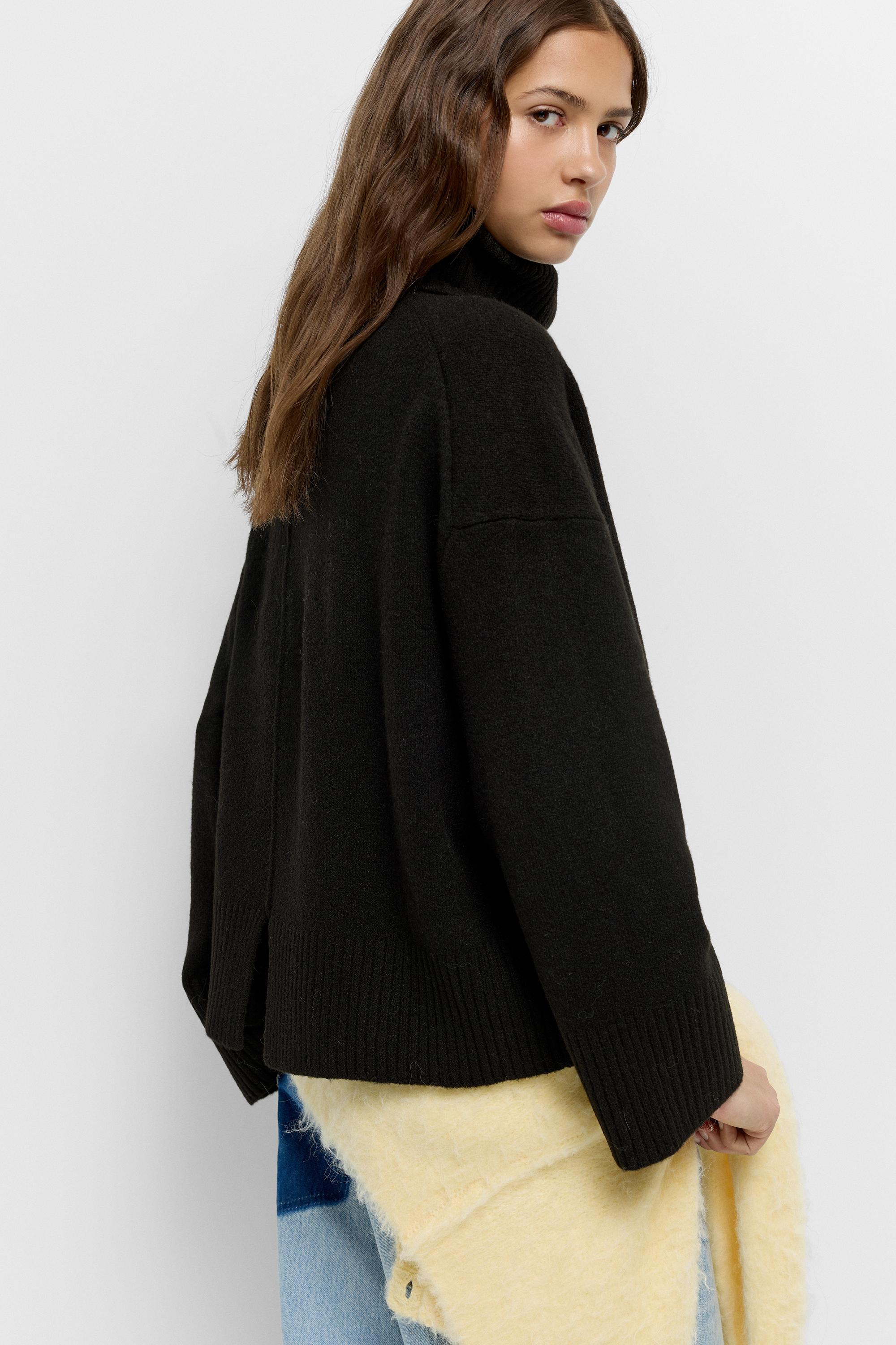 Yumuşak dik yaka kazak - Görsel 15