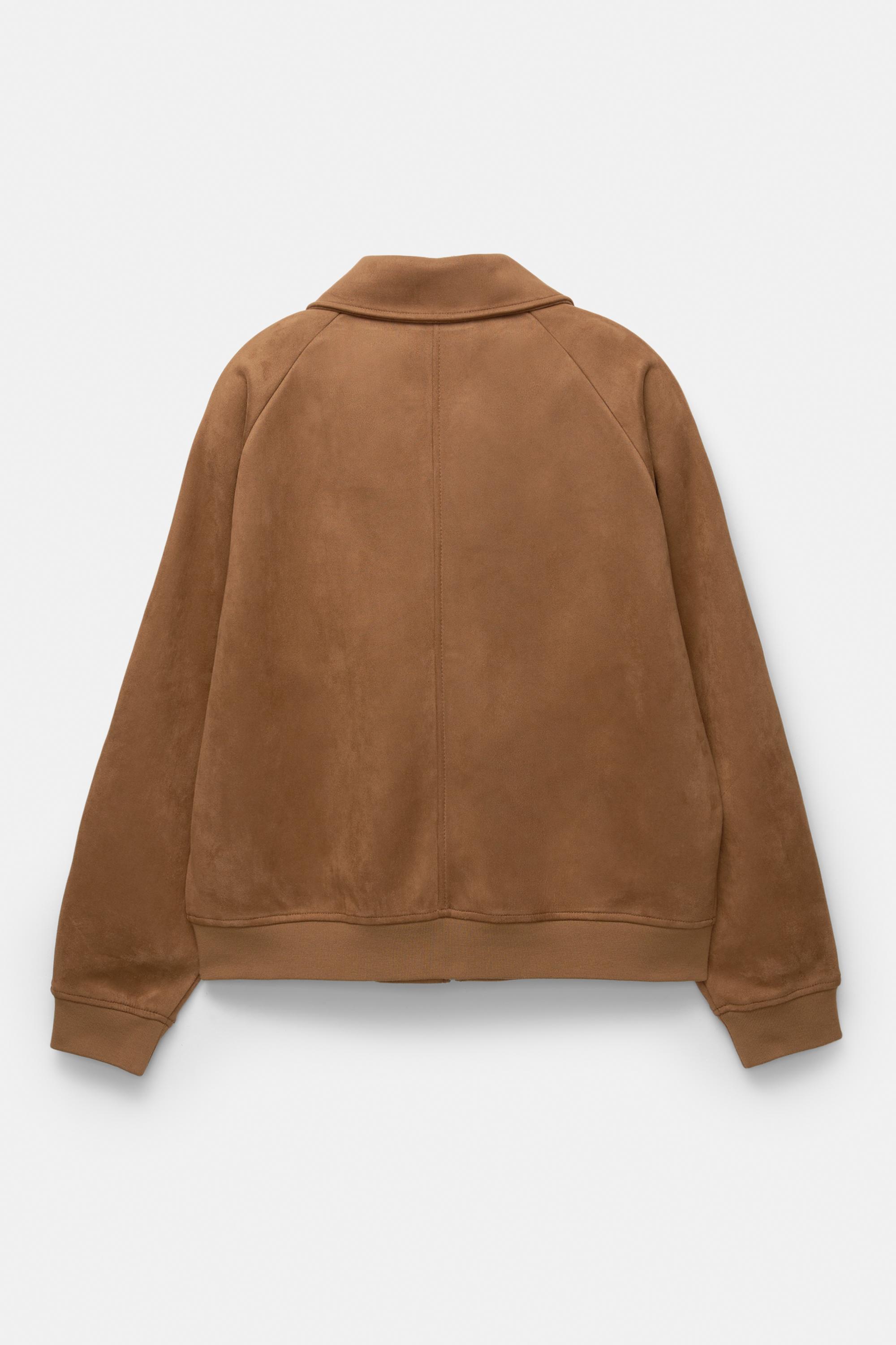 Suni süet ceket - Görsel 7