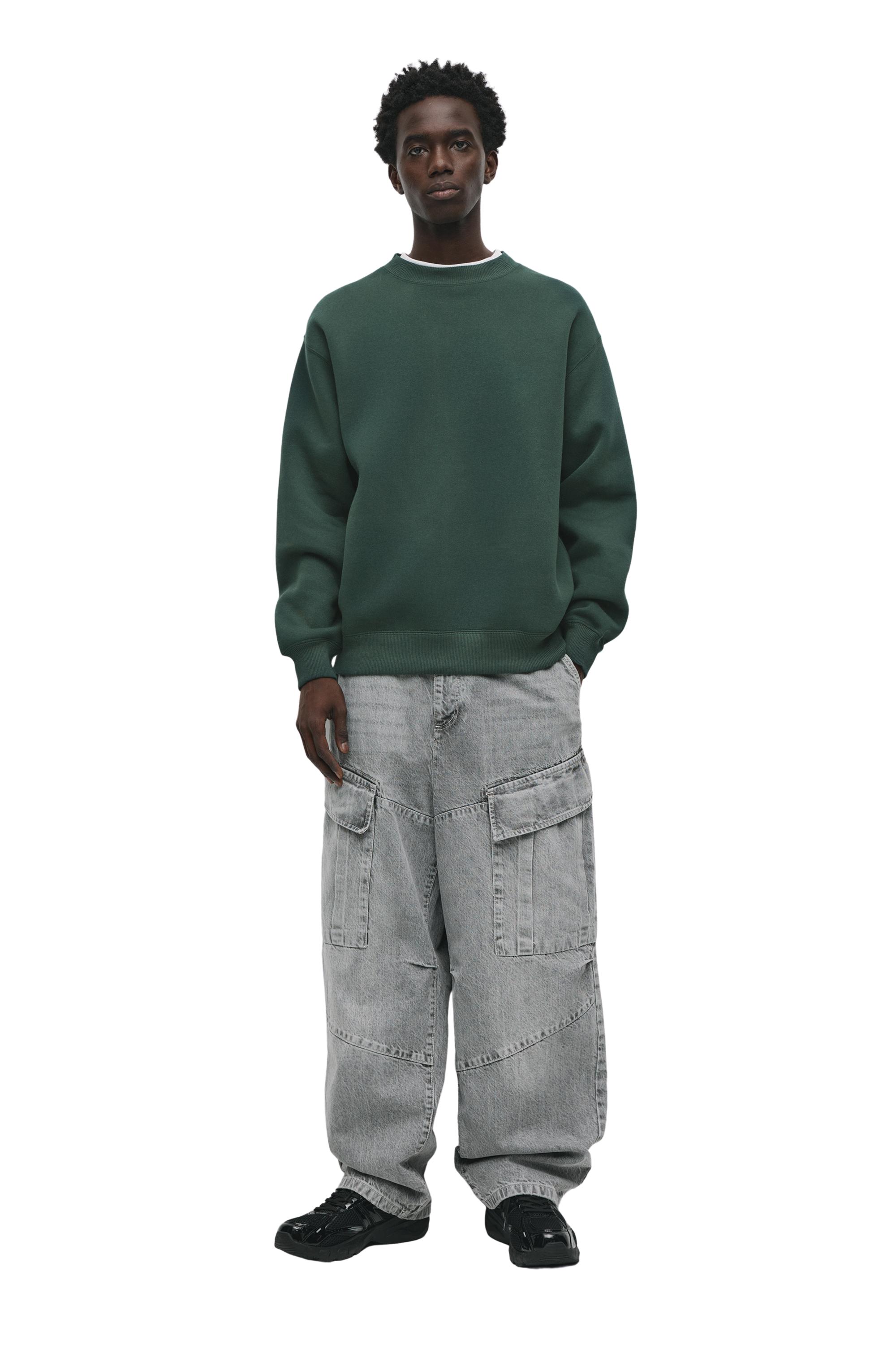 Basic bisiklet yaka sweatshirt - Görsel 91