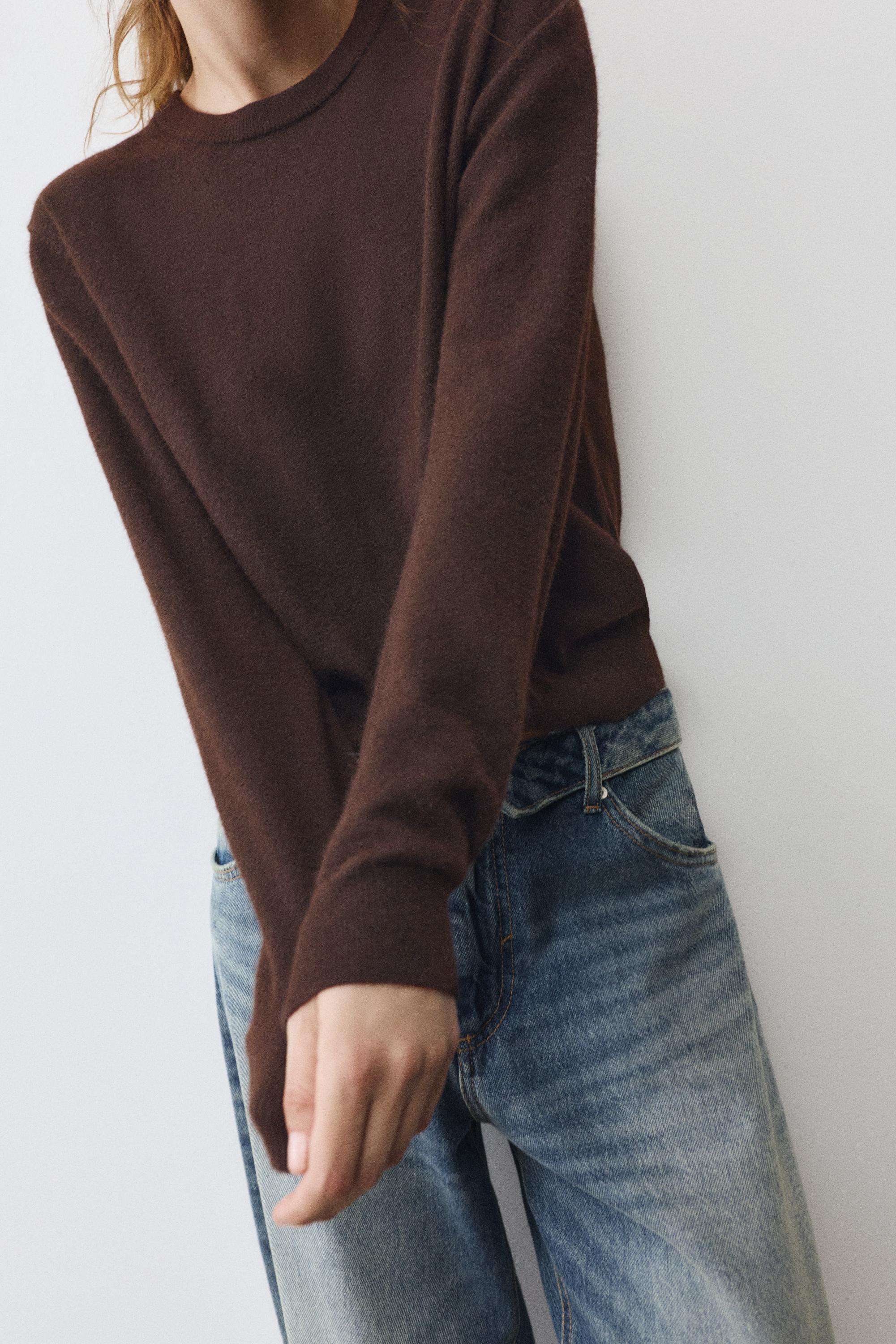Soft knit jumper — Brown