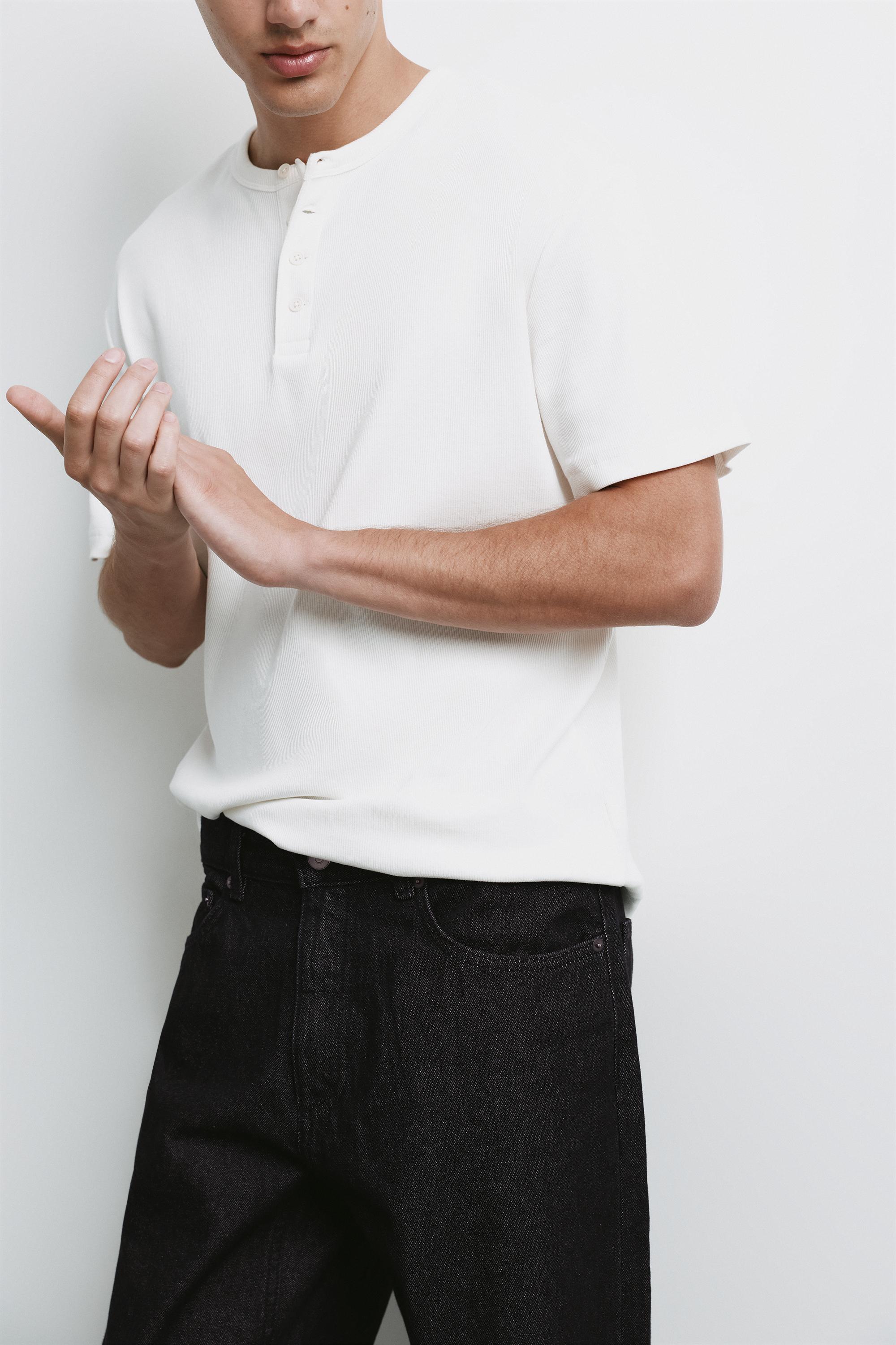 Straight-leg jeans — Black