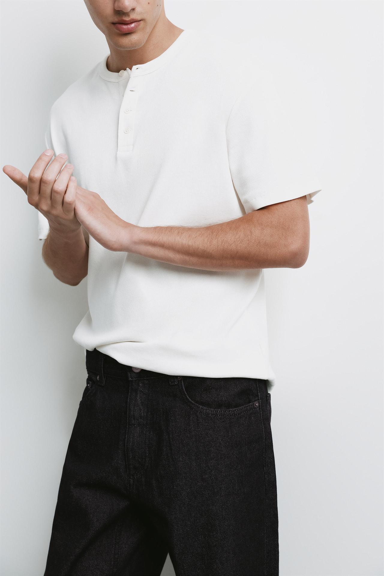 Straight-leg jeans — Black