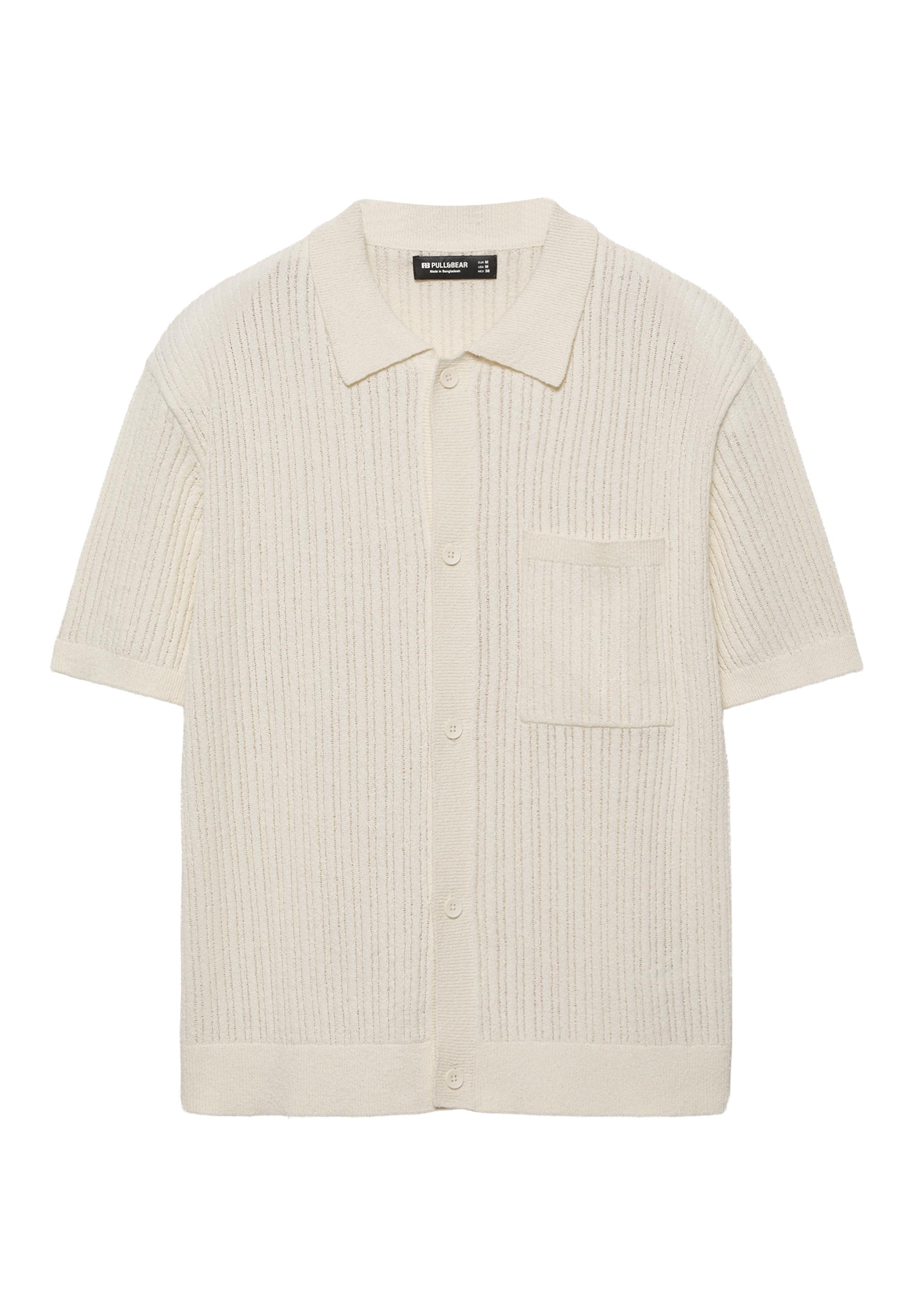 Kısa kollu örgü gömlek - Görsel 14