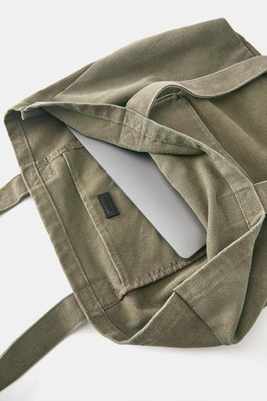 Canvas tote bag — Khaki 6