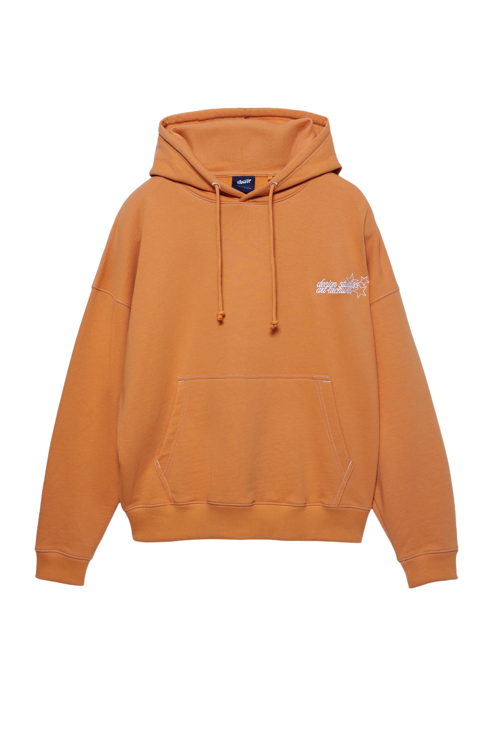 STWD yıldız kapüşonlu sweatshirt
