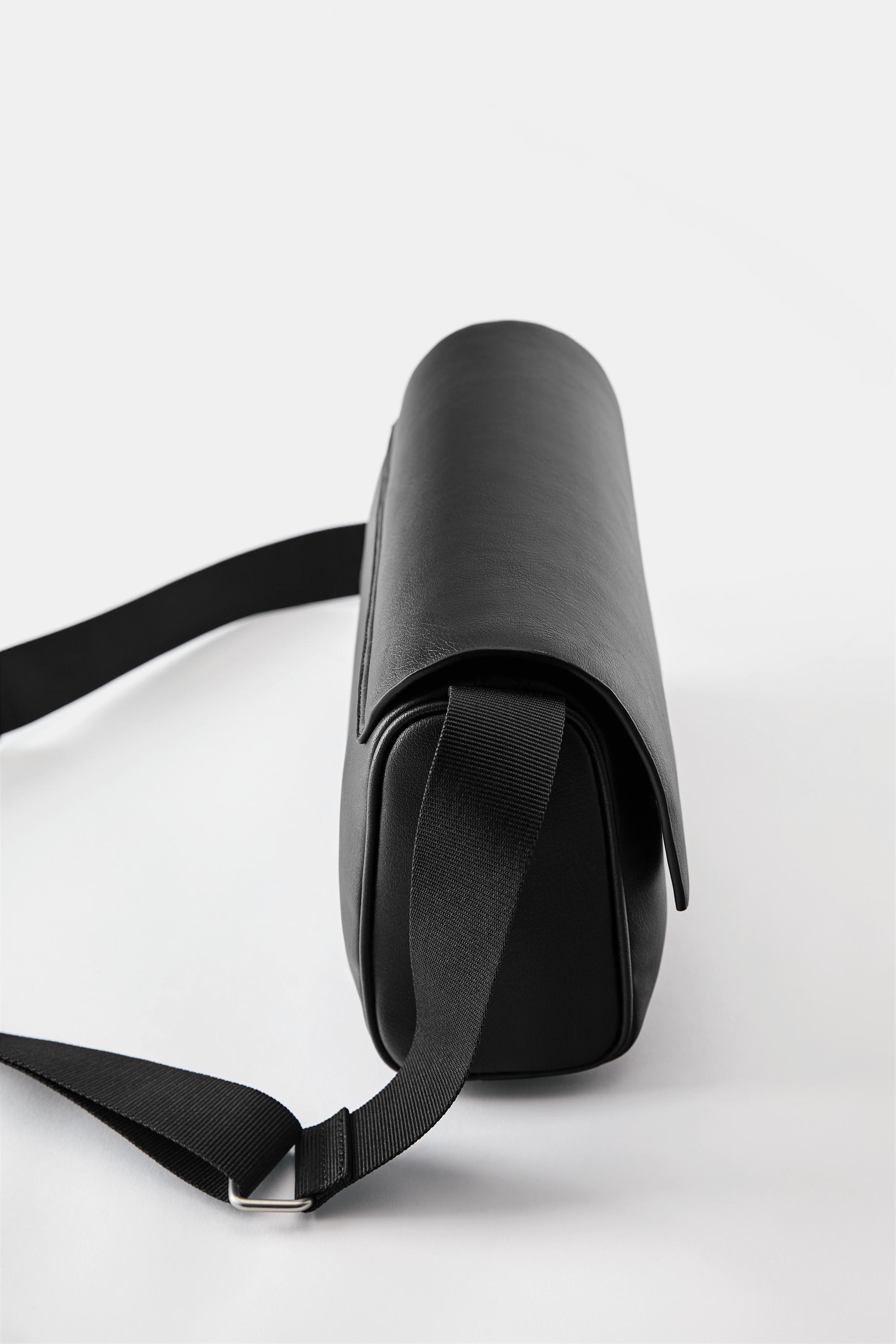 Flap crossbody bag — Black