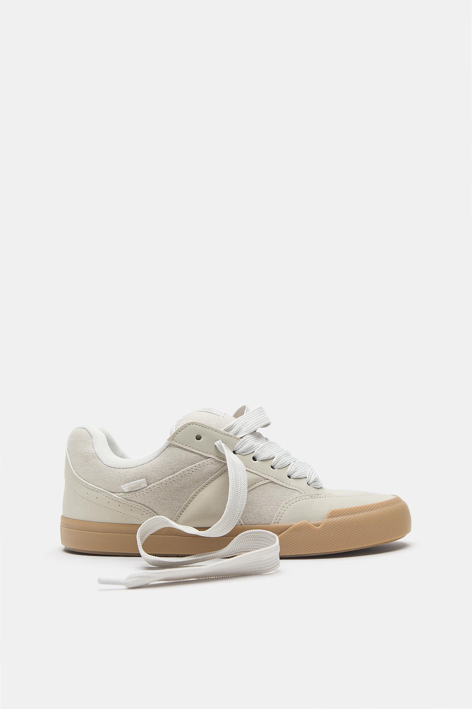 STWD skate trainers — Ecru