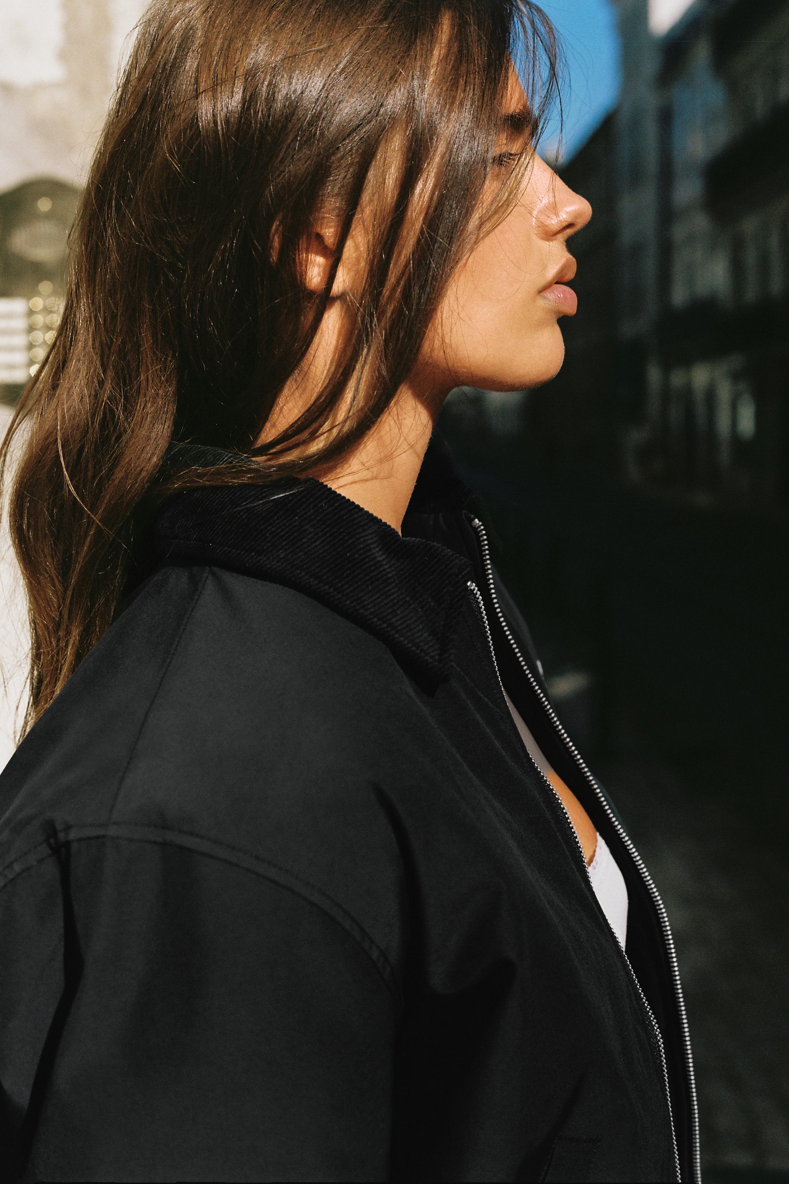 Pull&Bear Mumlu görünümlü bomber ceket görsel 5