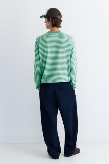 Striped STWD T-shirt — Green 3