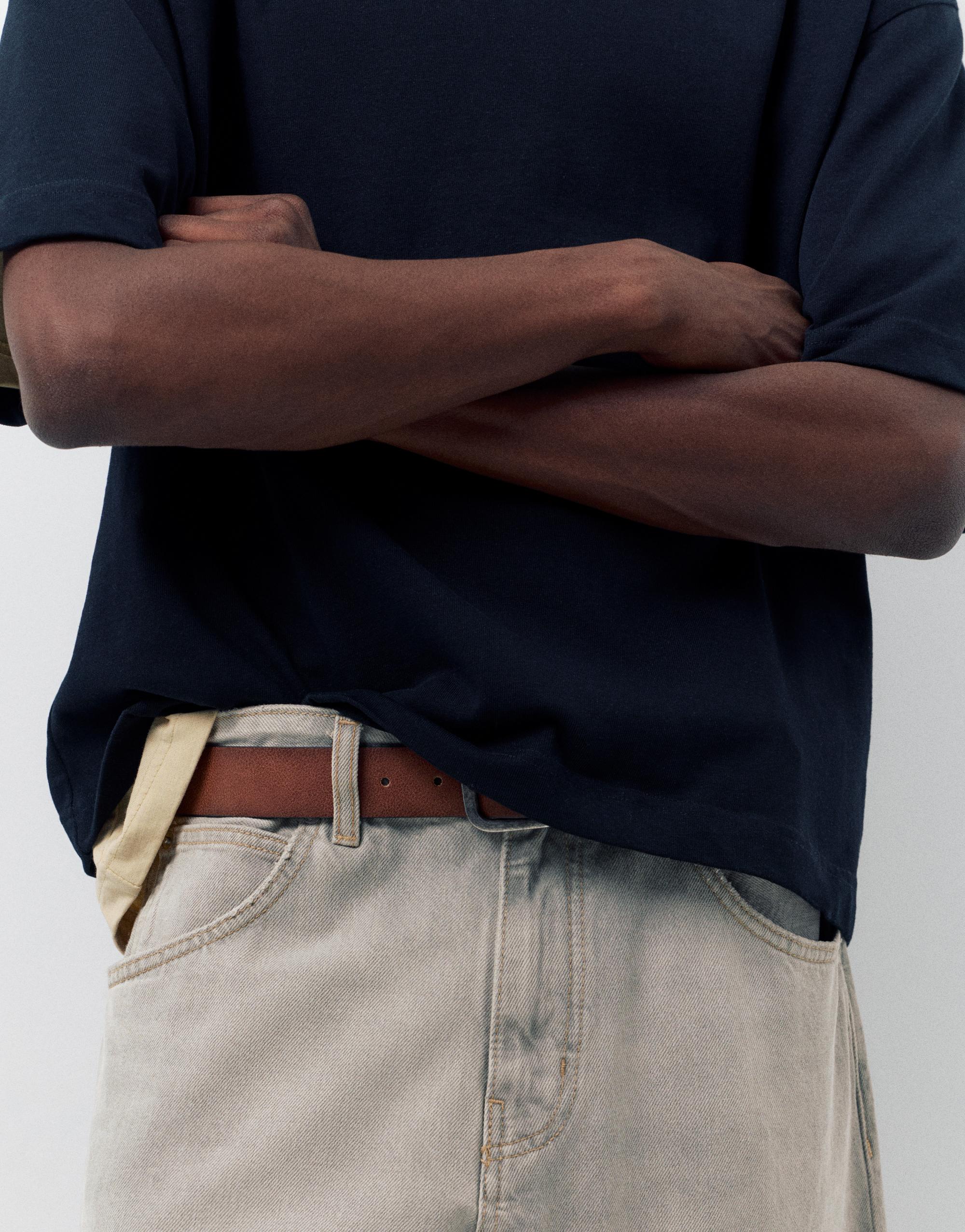 Relaxed fit baggy jeans — Dark grey