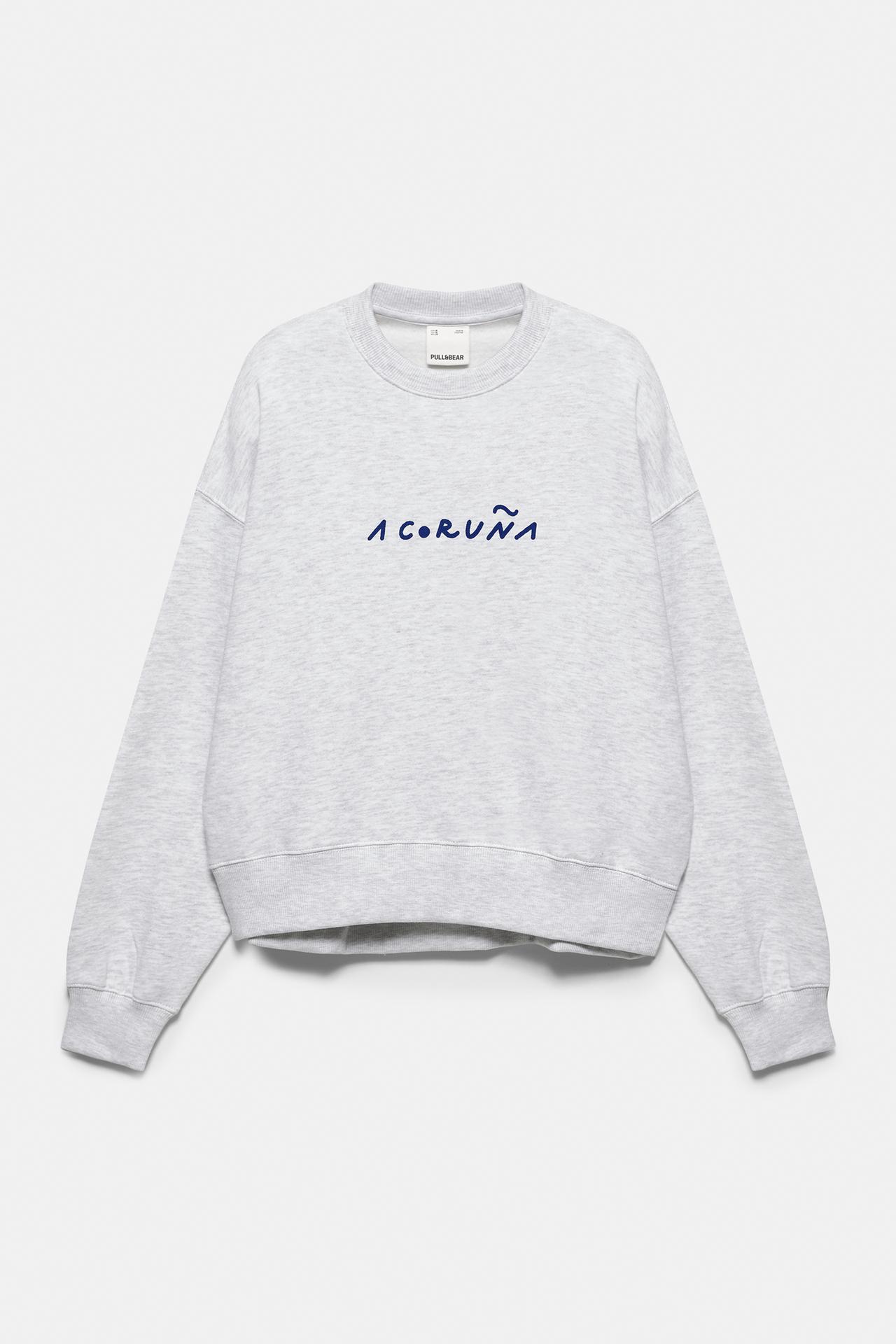 A Coruña Torre de Hércules sweatshirt — Grey marl