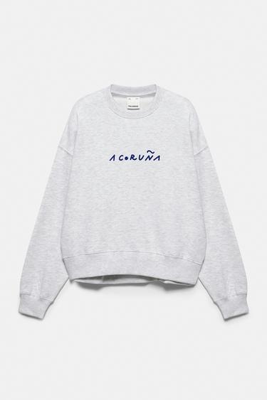 A Coruña Torre de Hércules sweatshirt — Grey marl 3