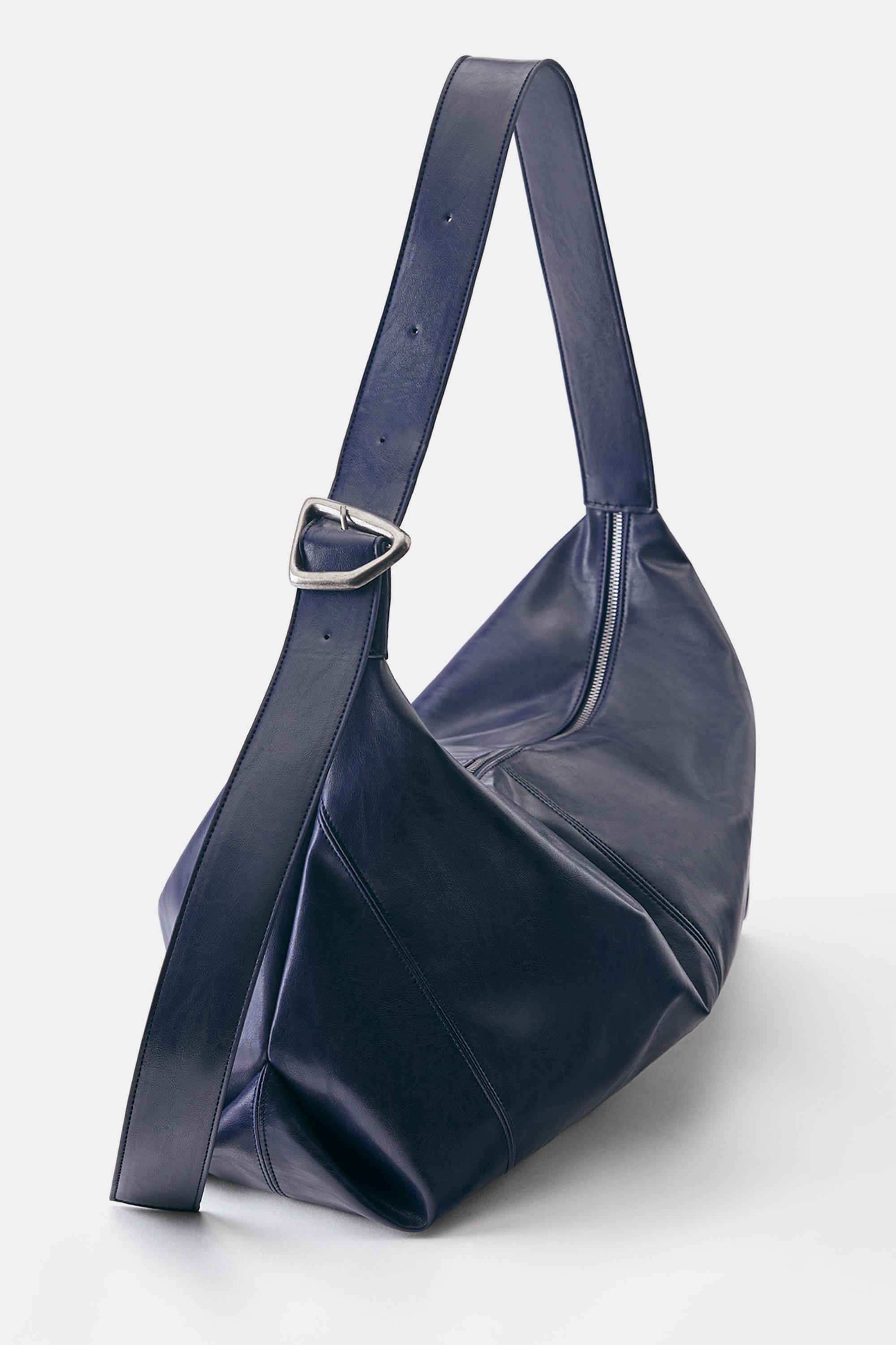 Crossbody shopper bag — Blue