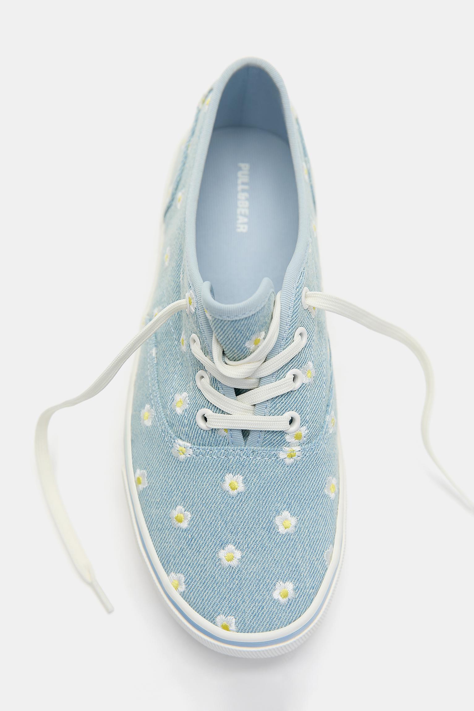 Daisy canvas trainers — Blue