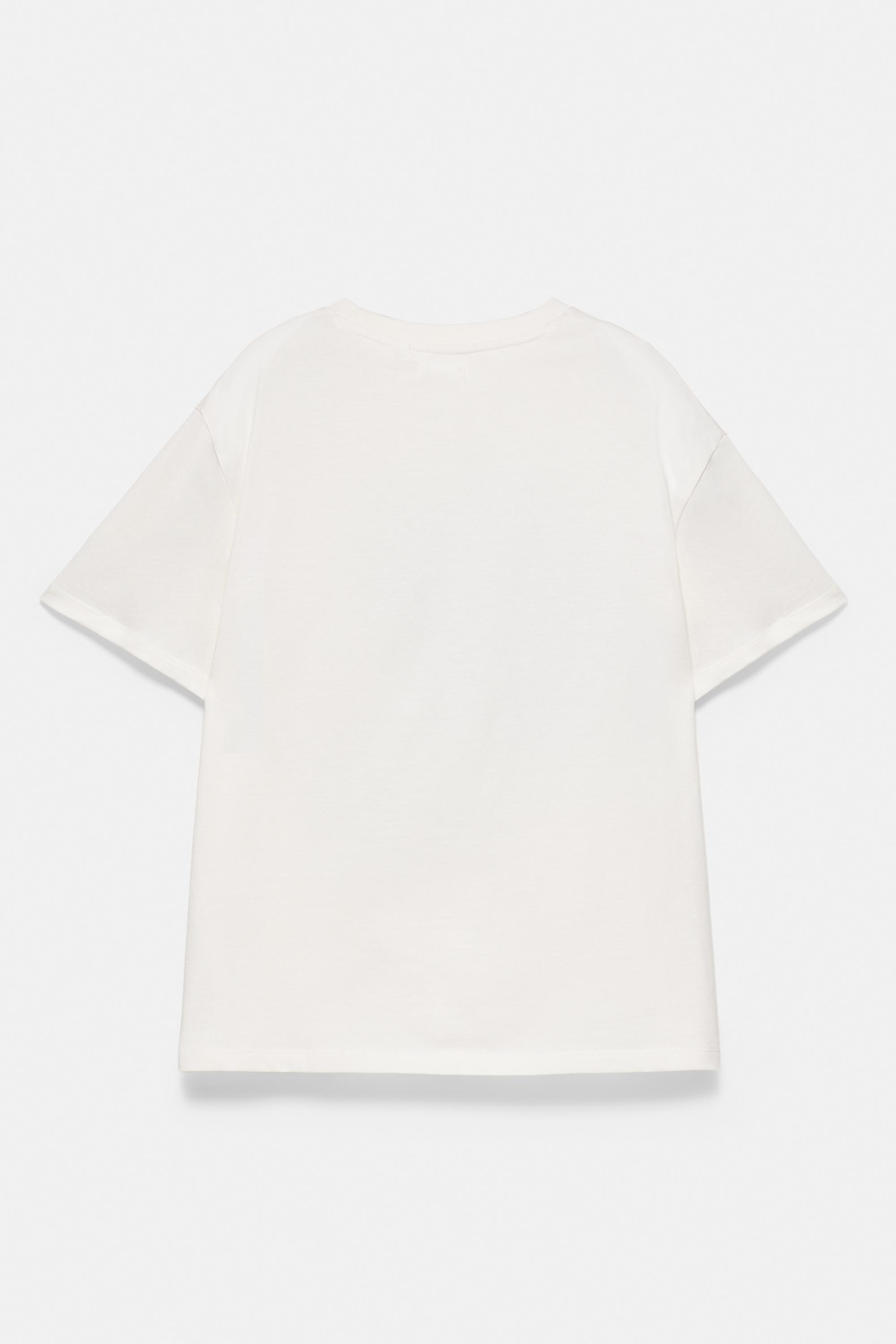 Floral slogan T-shirt — Ice