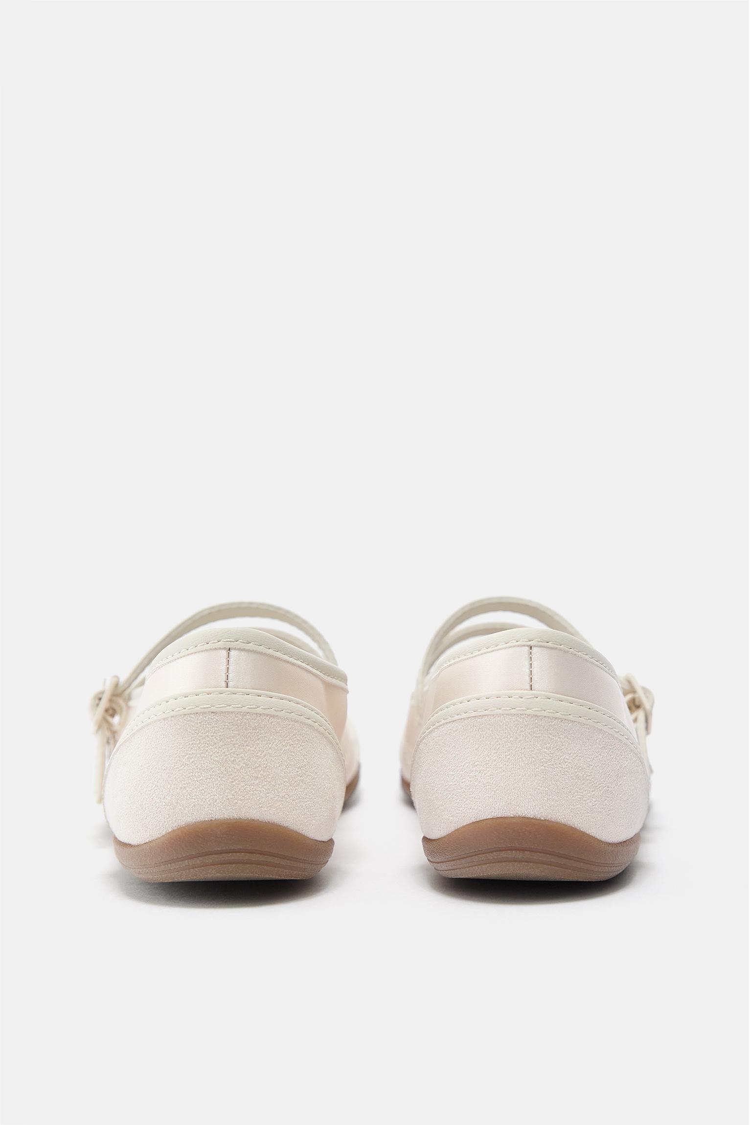 Sports ballet flats — Ecru