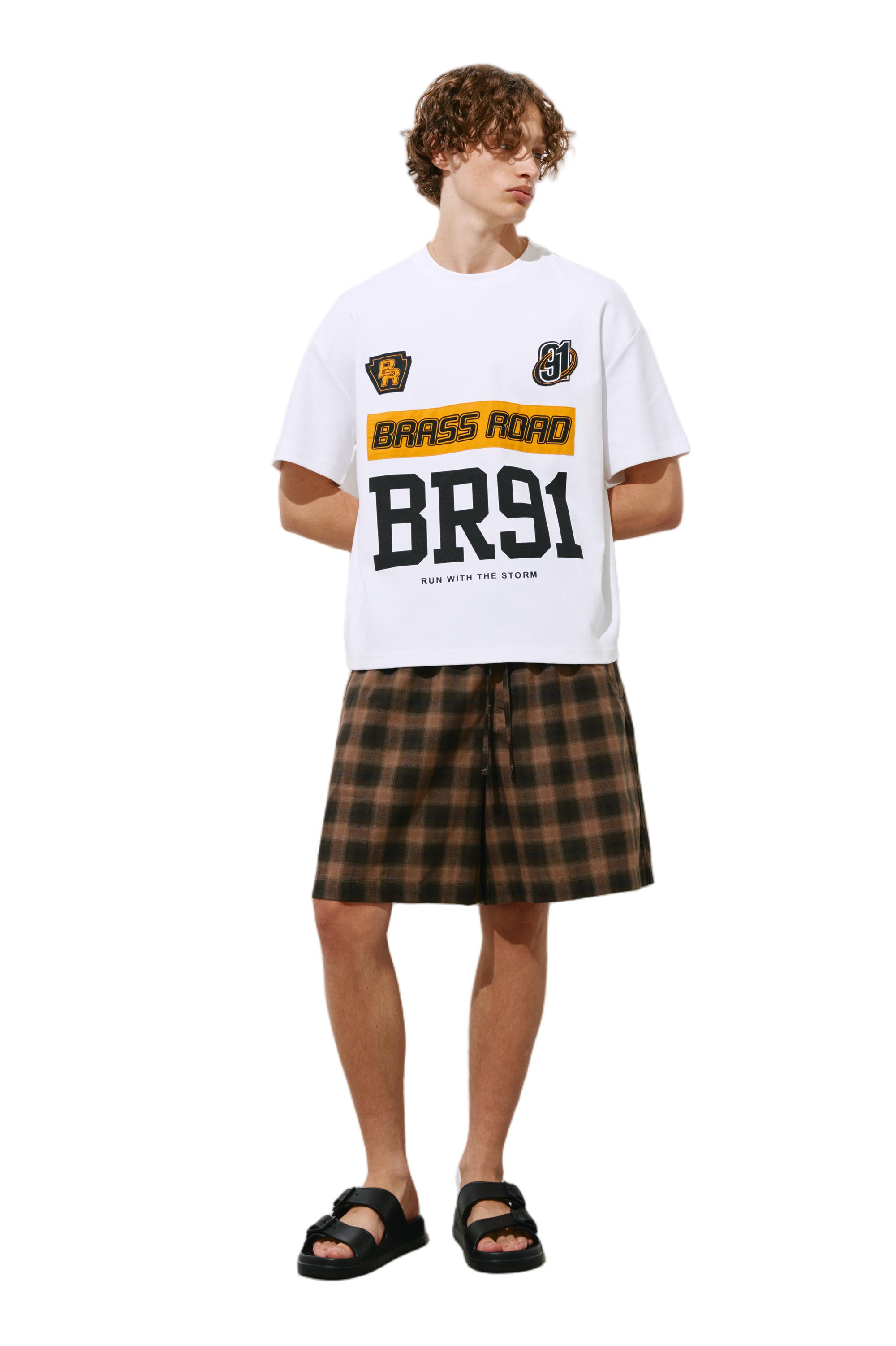 Brass Road boxy T-shirt — White